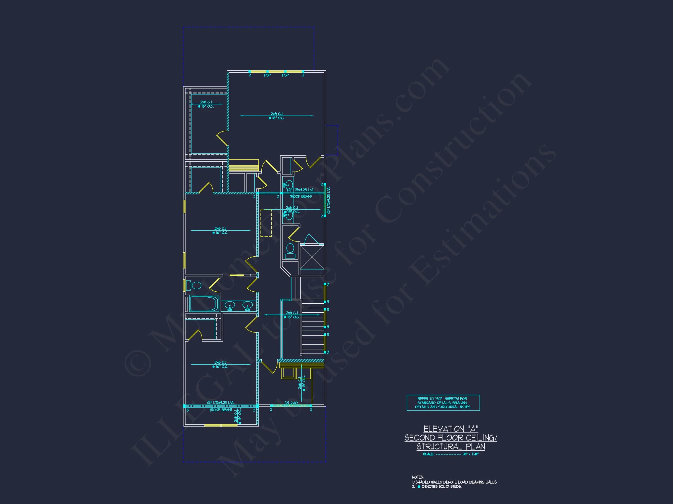 Traditional Craftsman house Plan with Detailed CAD Floor Designs
