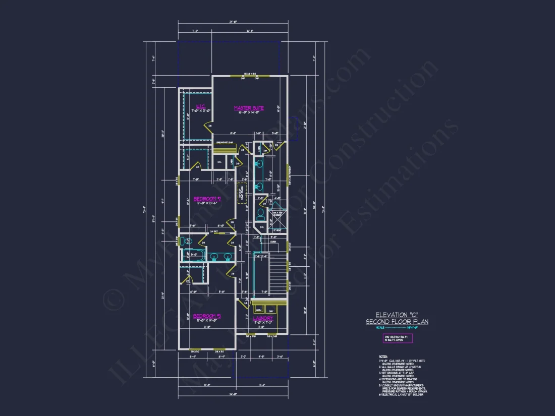 Traditional Craftsman house Plan with Detailed CAD Floor Designs