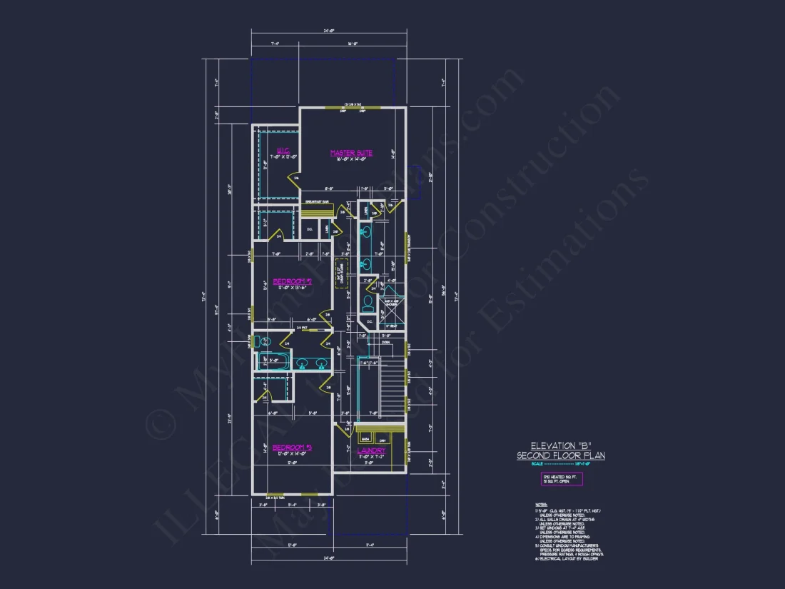 Traditional Craftsman house Plan with Detailed CAD Floor Designs