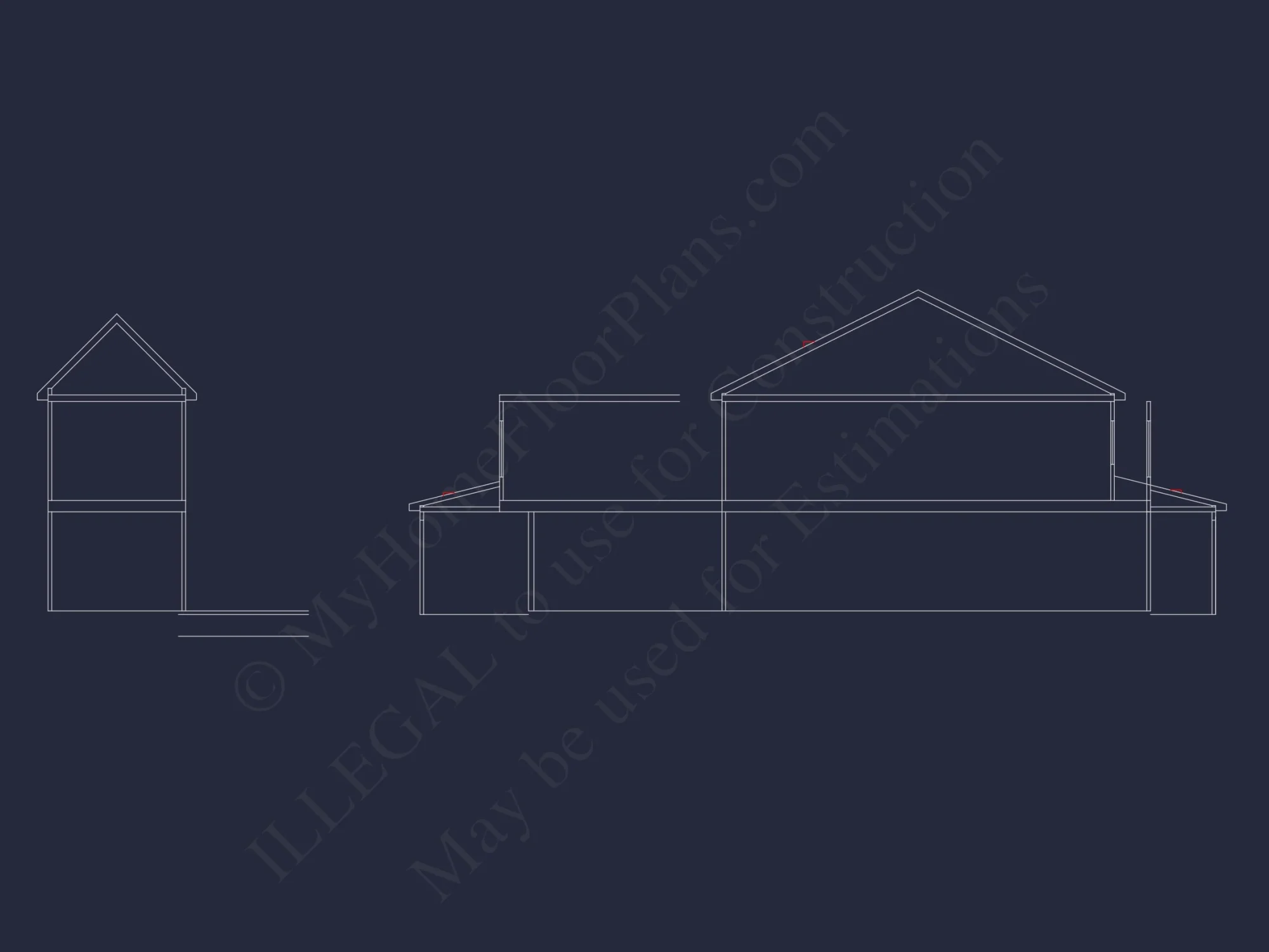 Traditional Craftsman house Plan with Detailed CAD Floor Designs