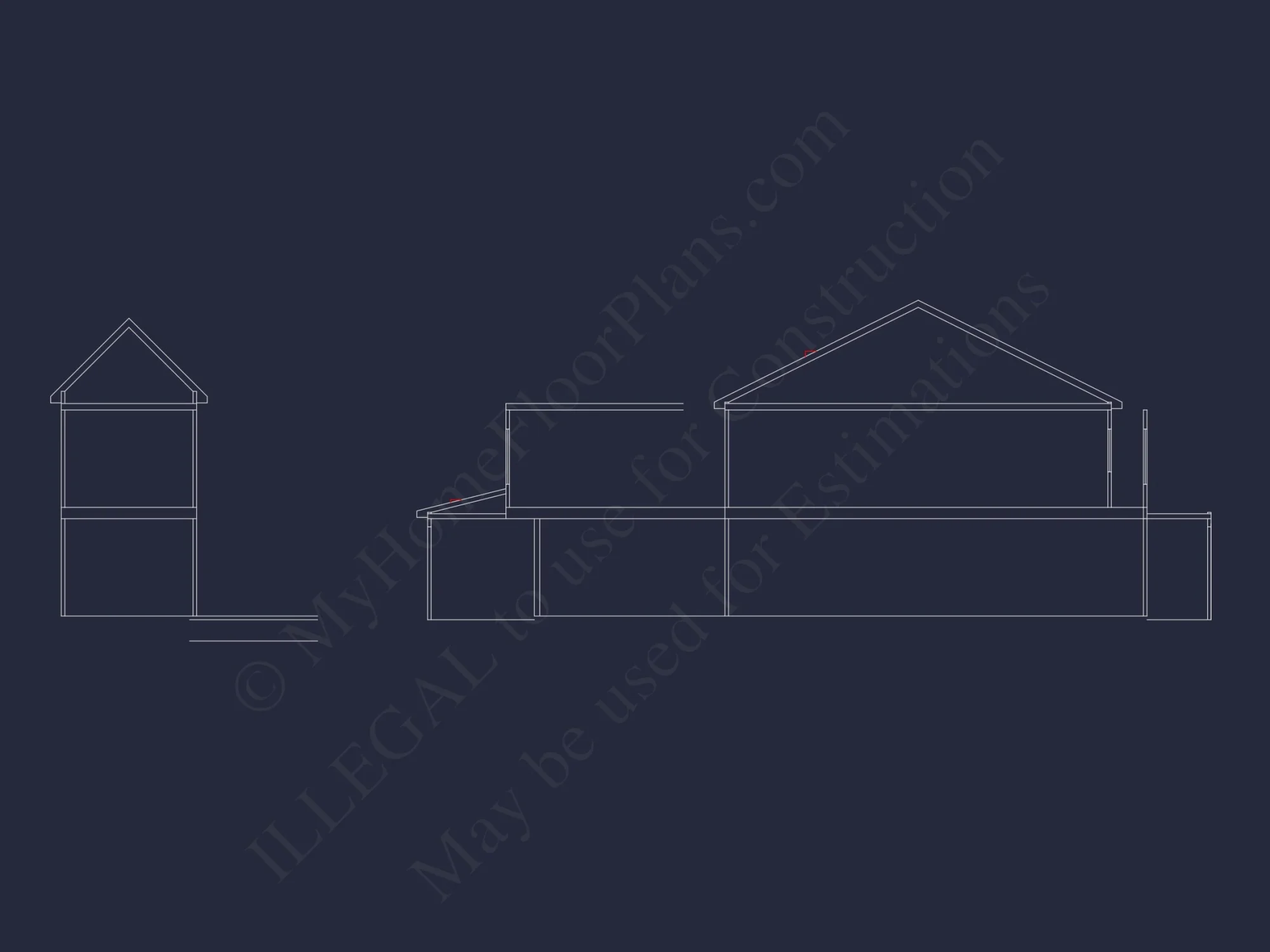 Traditional Craftsman house Plan with Detailed CAD Floor Designs