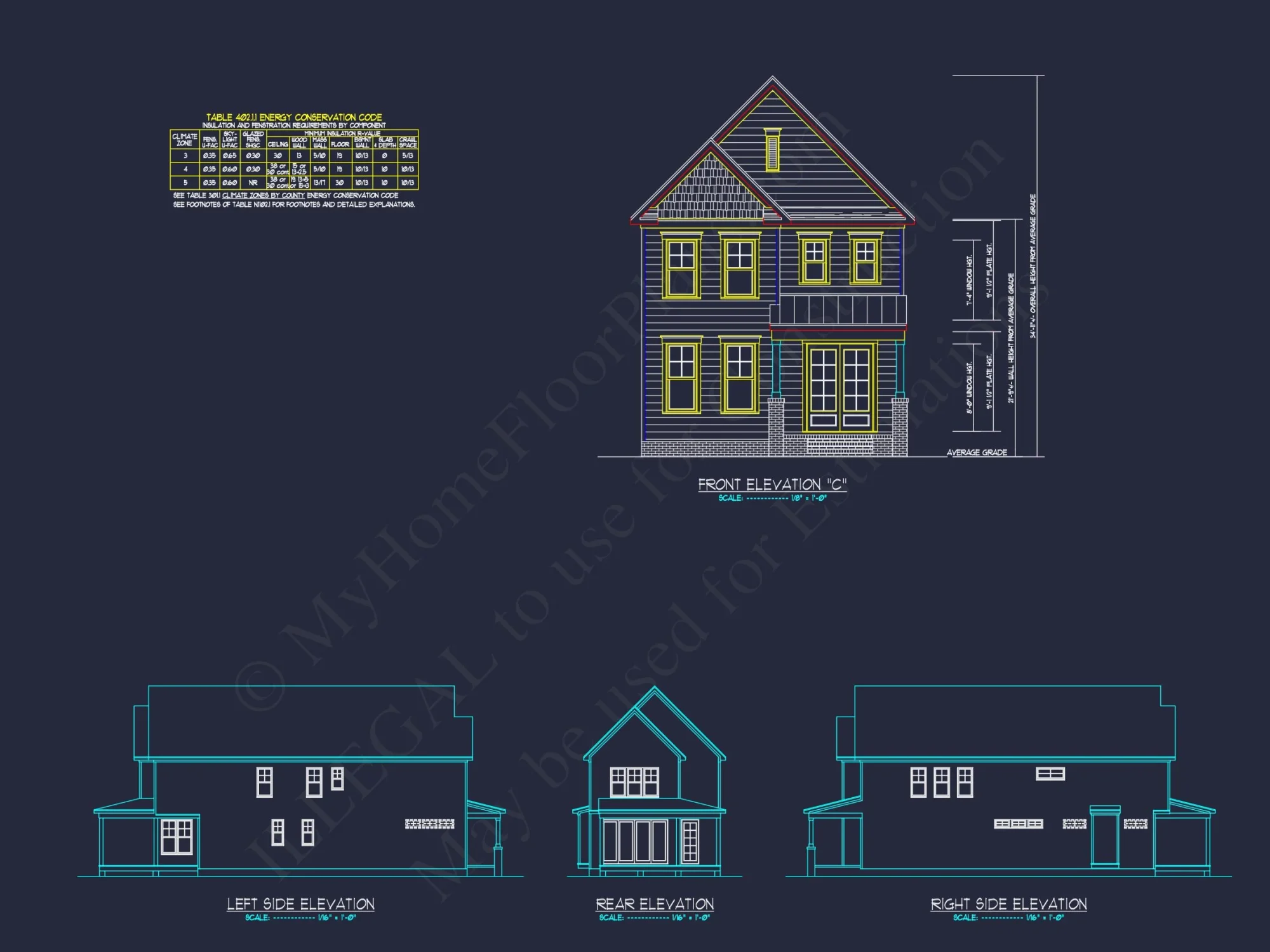 Traditional Craftsman house Plan with Detailed CAD Floor Designs