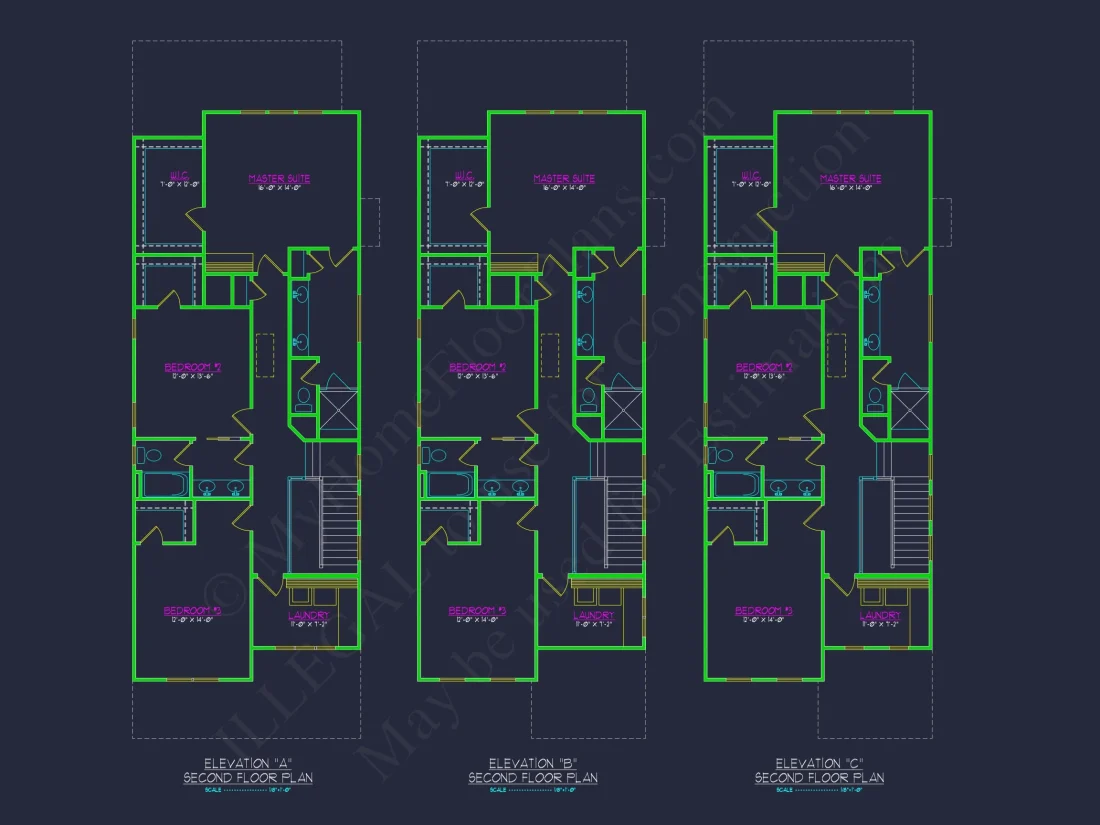 Traditional Craftsman house Plan with Detailed CAD Floor Designs