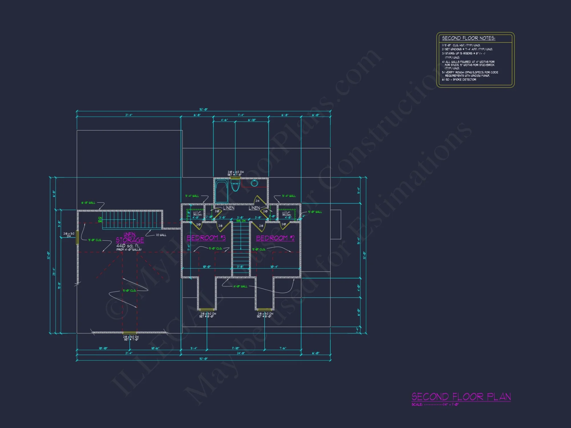 Colonial Farmhouse house Design with CAD Floor Plan Blueprints