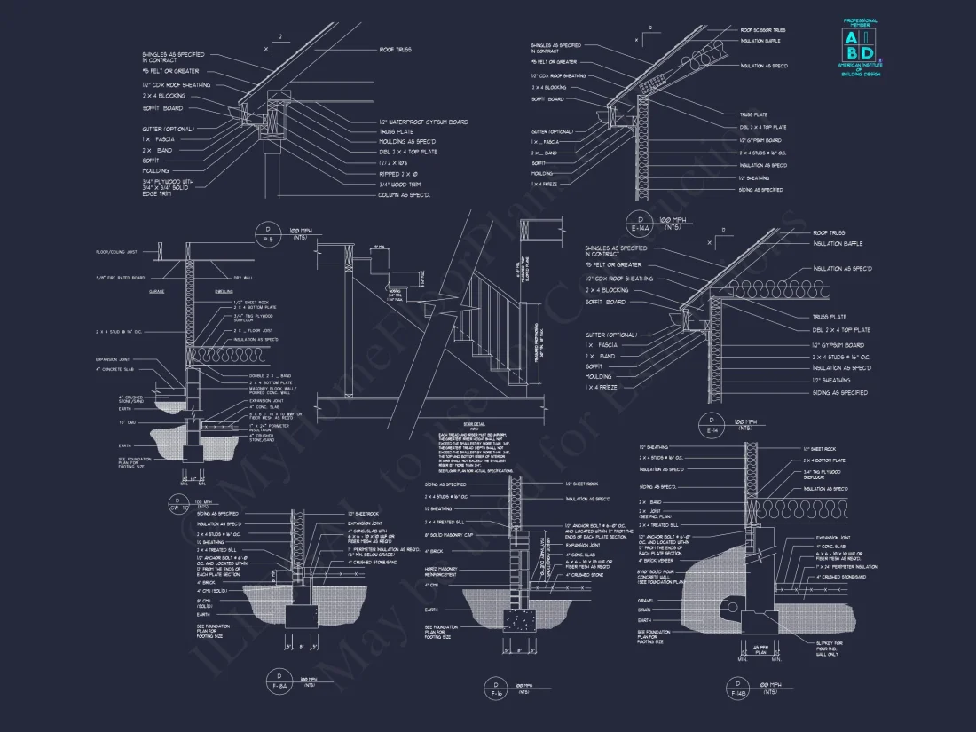 Modern house Plan with Open Floor Plan & CAD Designs