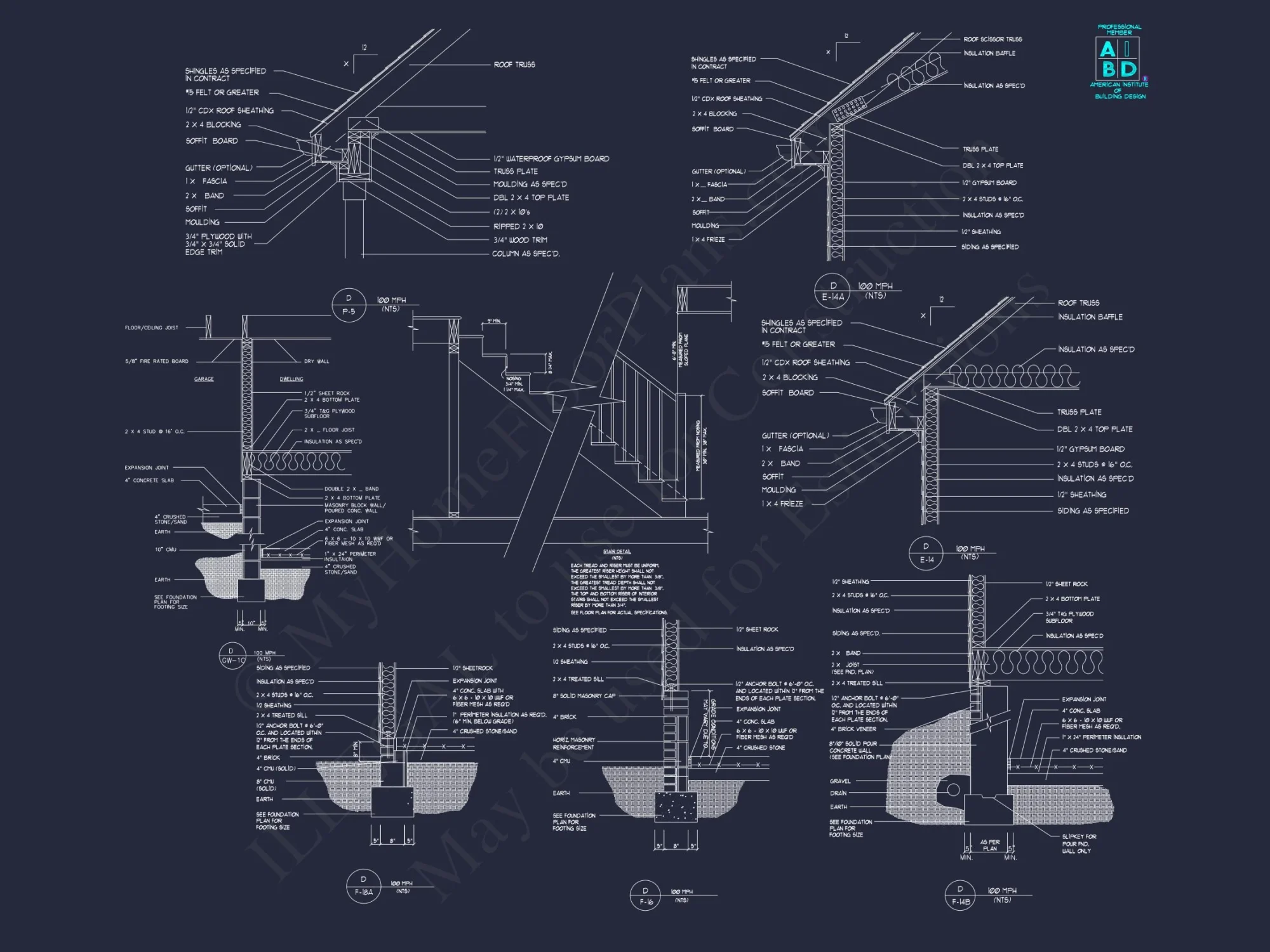 Modern house Plan with Open Floor Plan & CAD Designs
