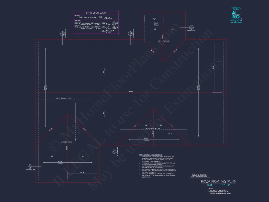 Modern house Plan with Open Floor Plan & CAD Designs