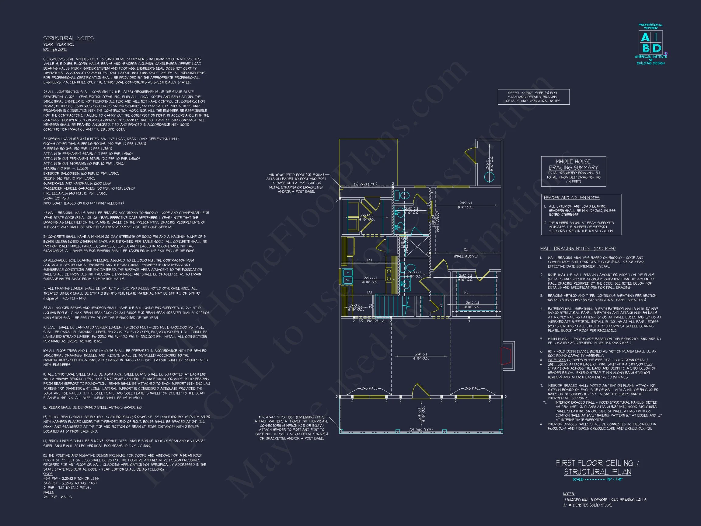 Charming house Floor Plan with Blueprint Designs & CAD Architecture