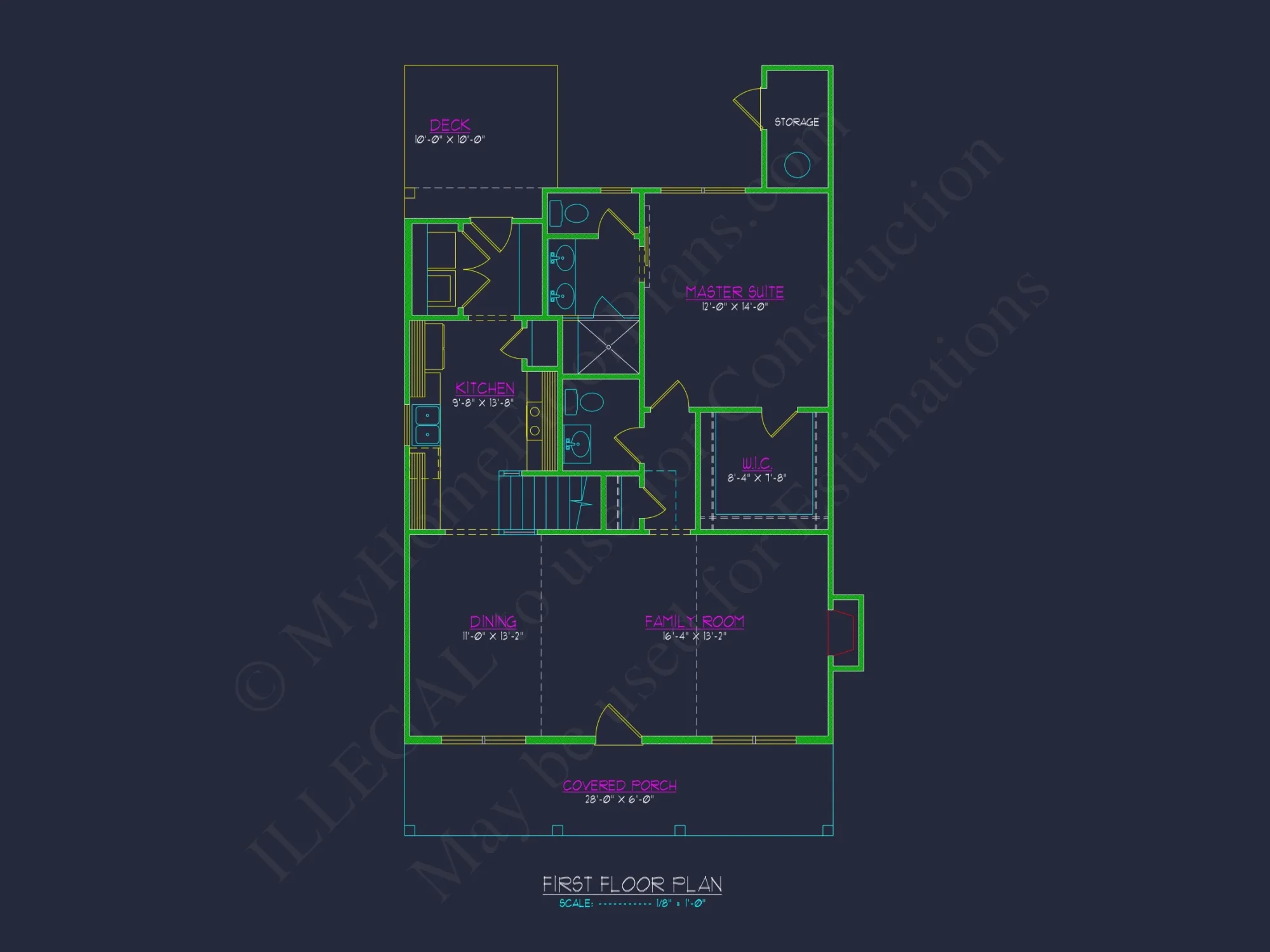 Charming house Floor Plan with Blueprint Designs & CAD Architecture