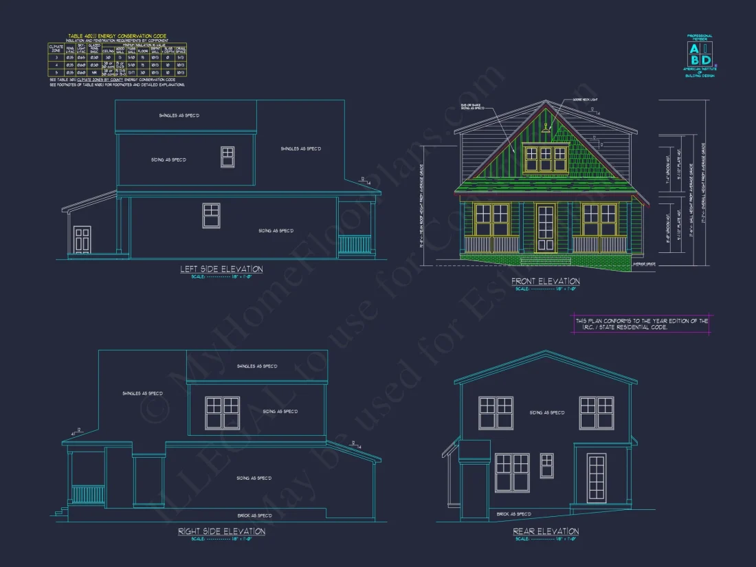 Charming house Floor Plan with Blueprint Designs & CAD Architecture