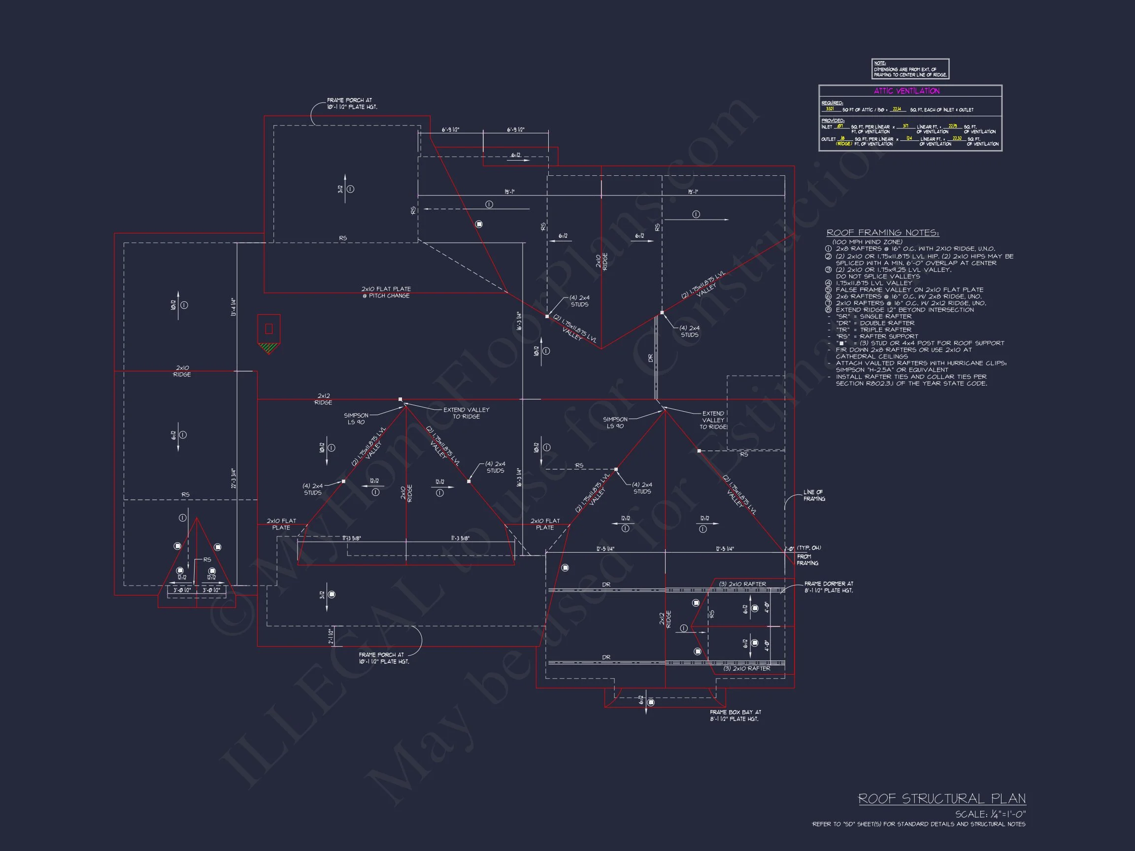 Beautiful house Plan with Craftsman Design & CAD Blueprints