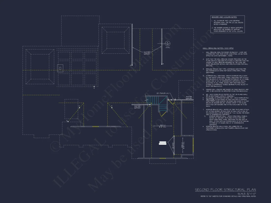 Beautiful house Plan with Craftsman Design & CAD Blueprints