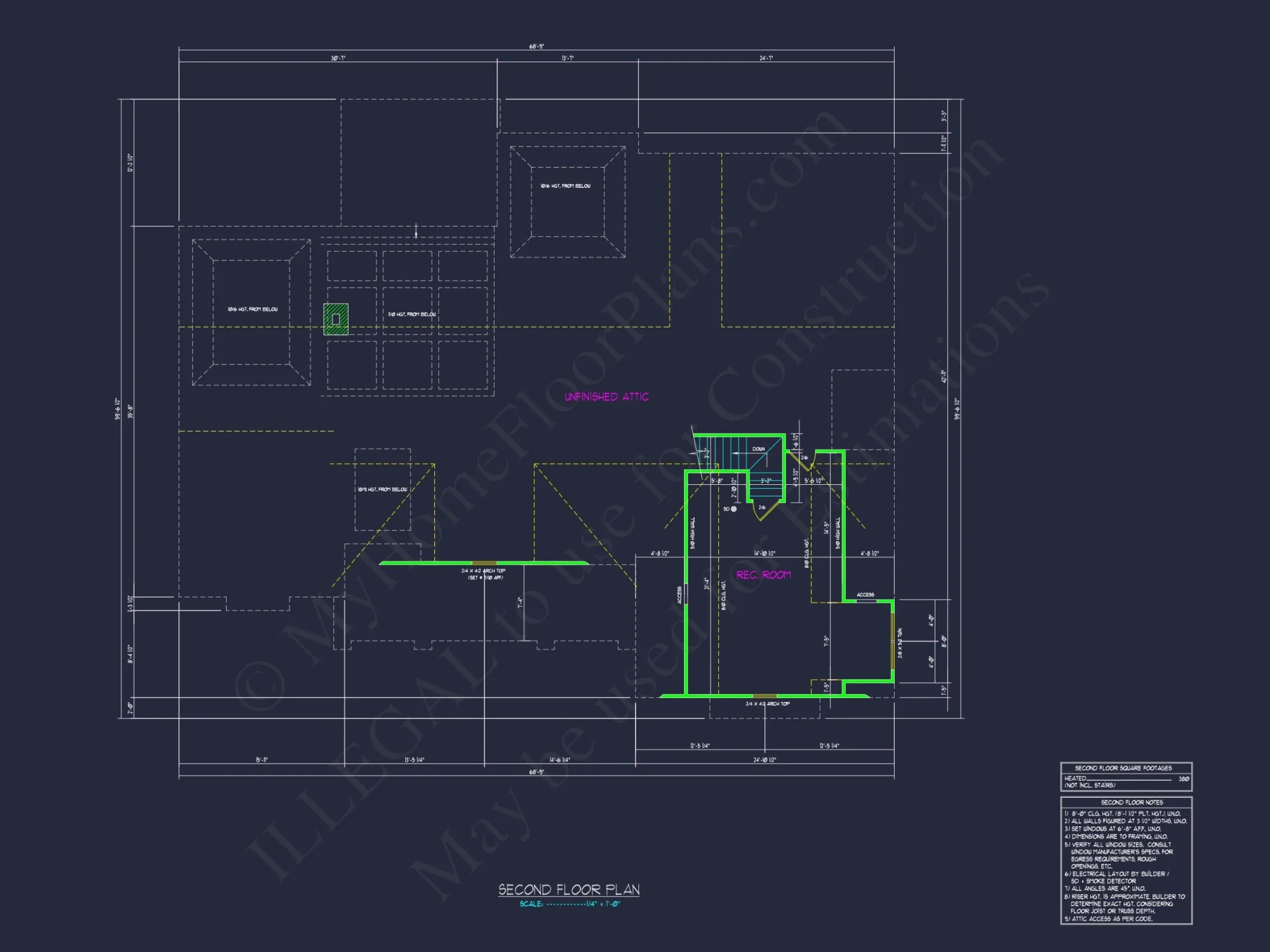 Beautiful house Plan with Craftsman Design & CAD Blueprints