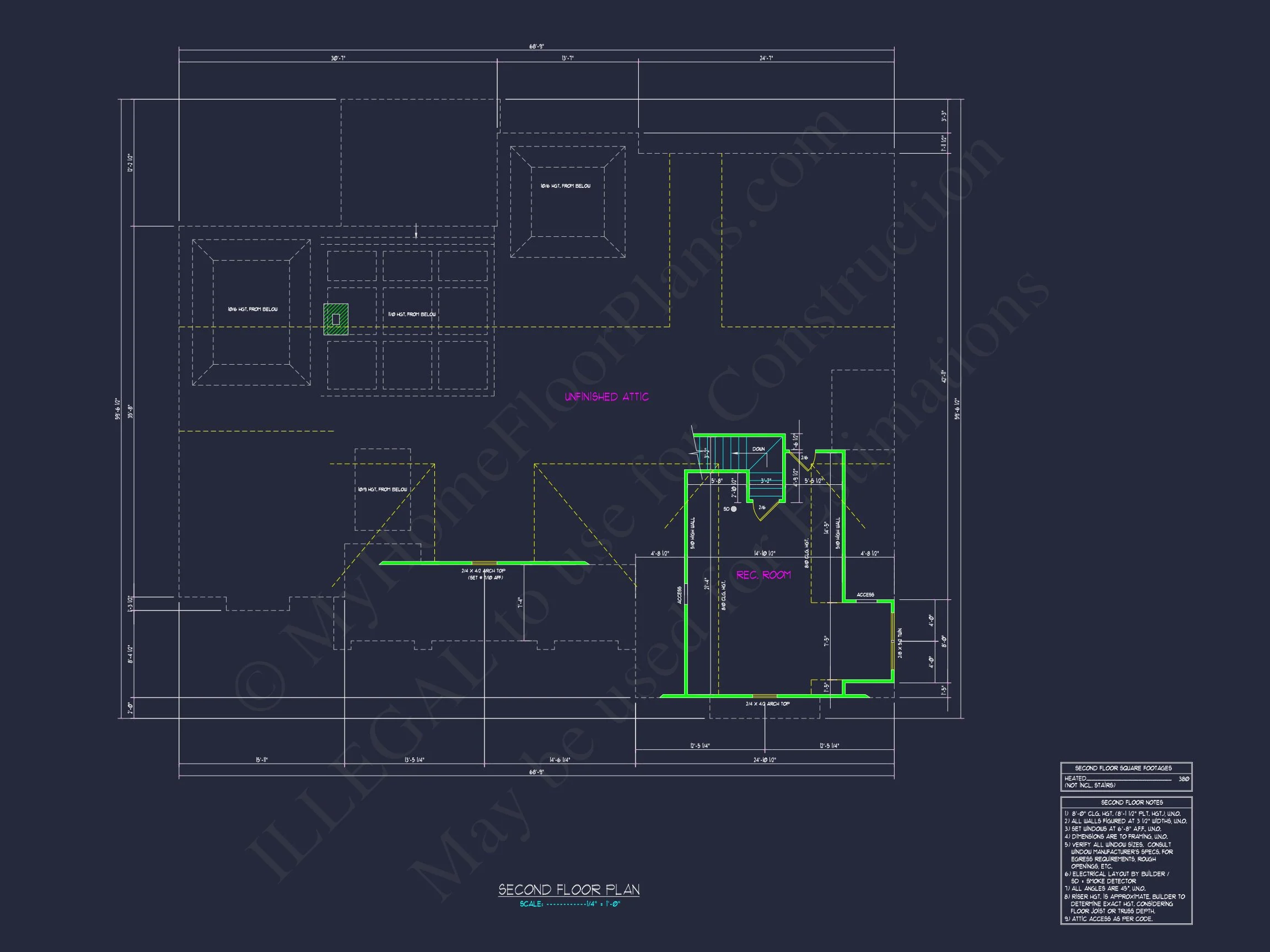 Beautiful house Plan with Craftsman Design & CAD Blueprints