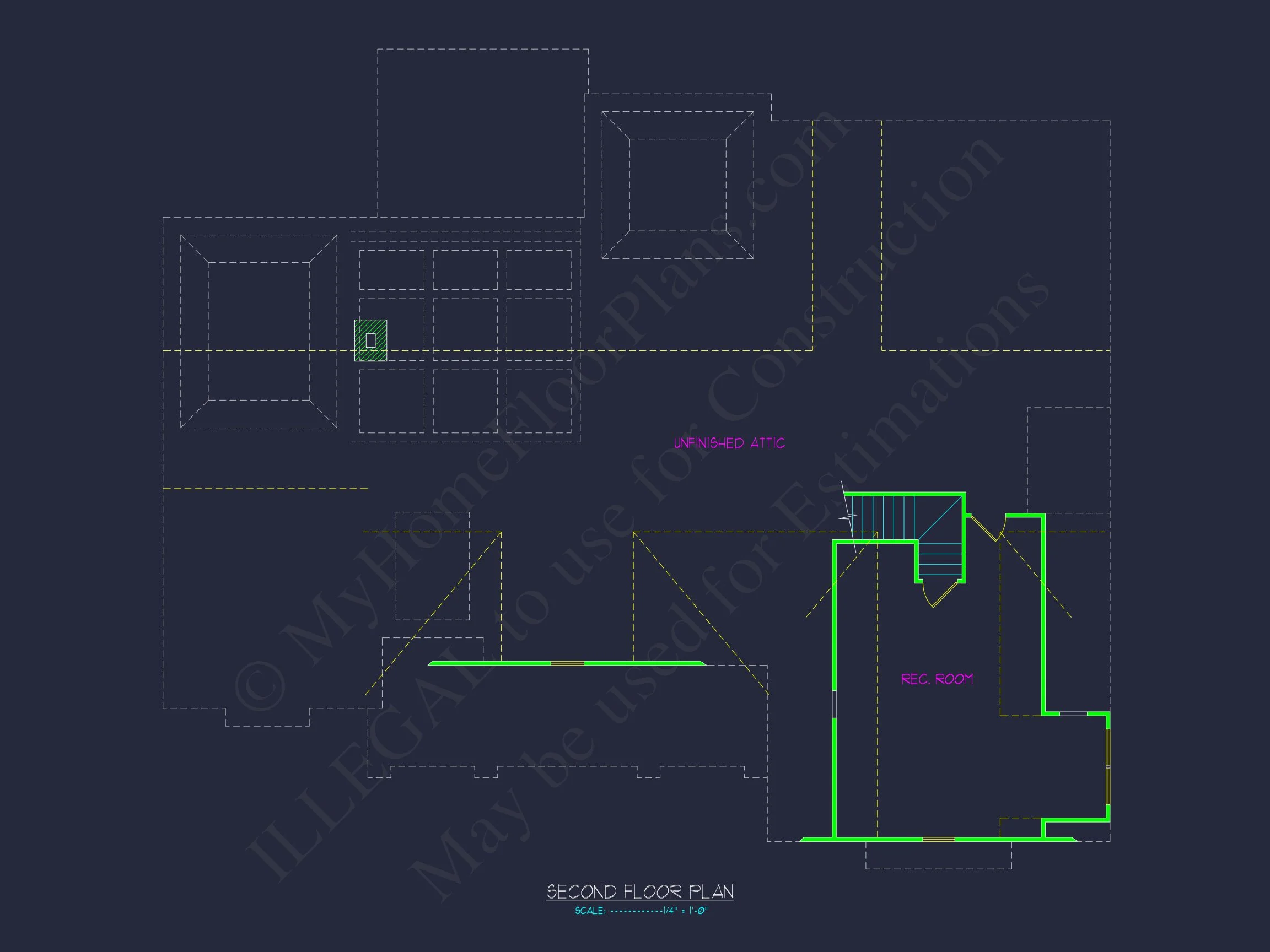 Beautiful house Plan with Craftsman Design & CAD Blueprints