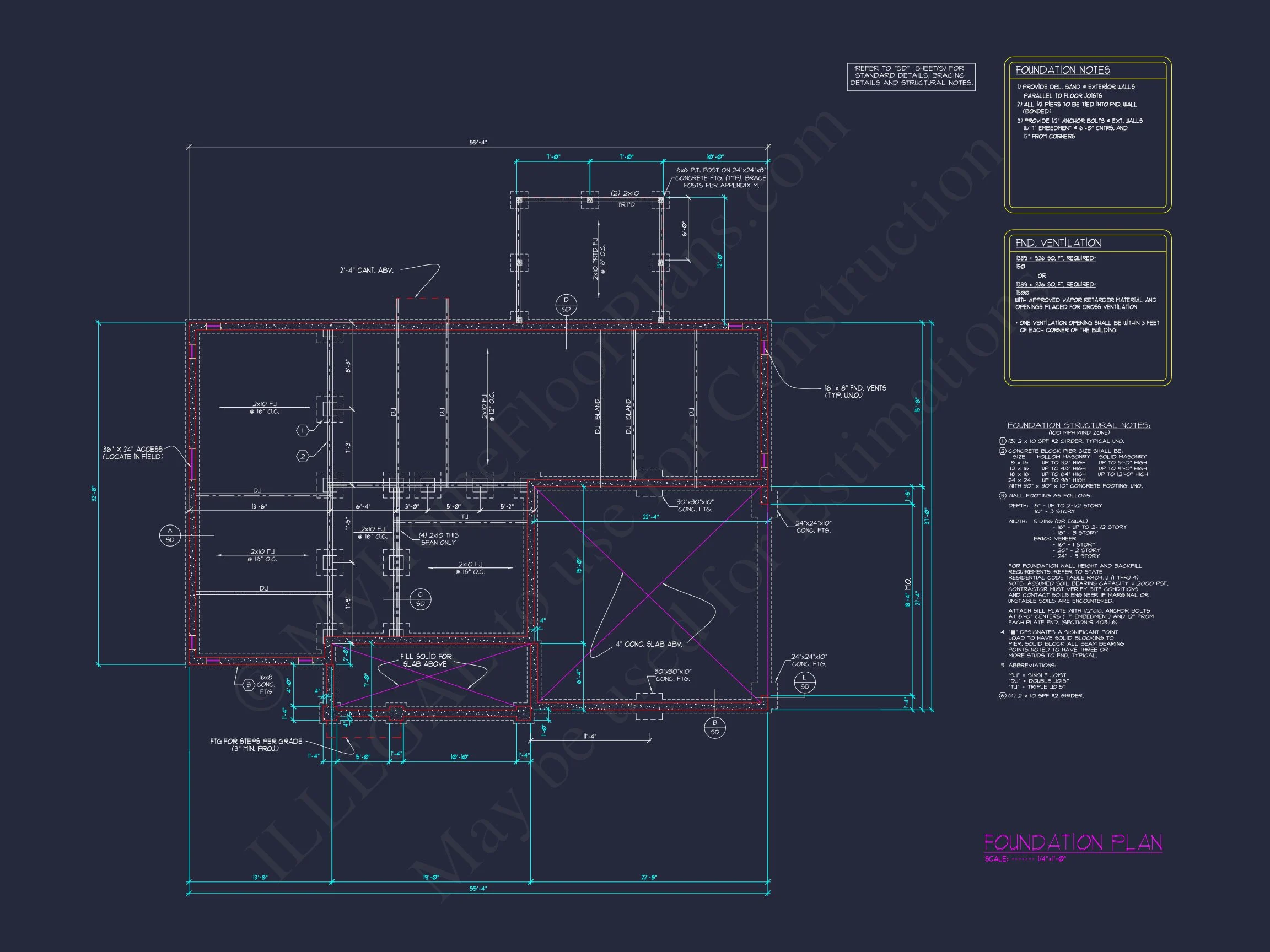 17-2146 HOUSE PLAN - Cottage Home Plan - 2-Bed, 2-Bath, 1,450 SF 10 Elegant house Floor Plan: 2-Story CAD Design with 4 Bedrooms