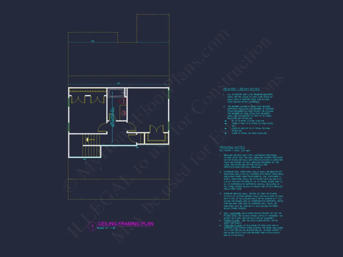 Modern Craftsman house Plan with Spacious Floor Blueprint