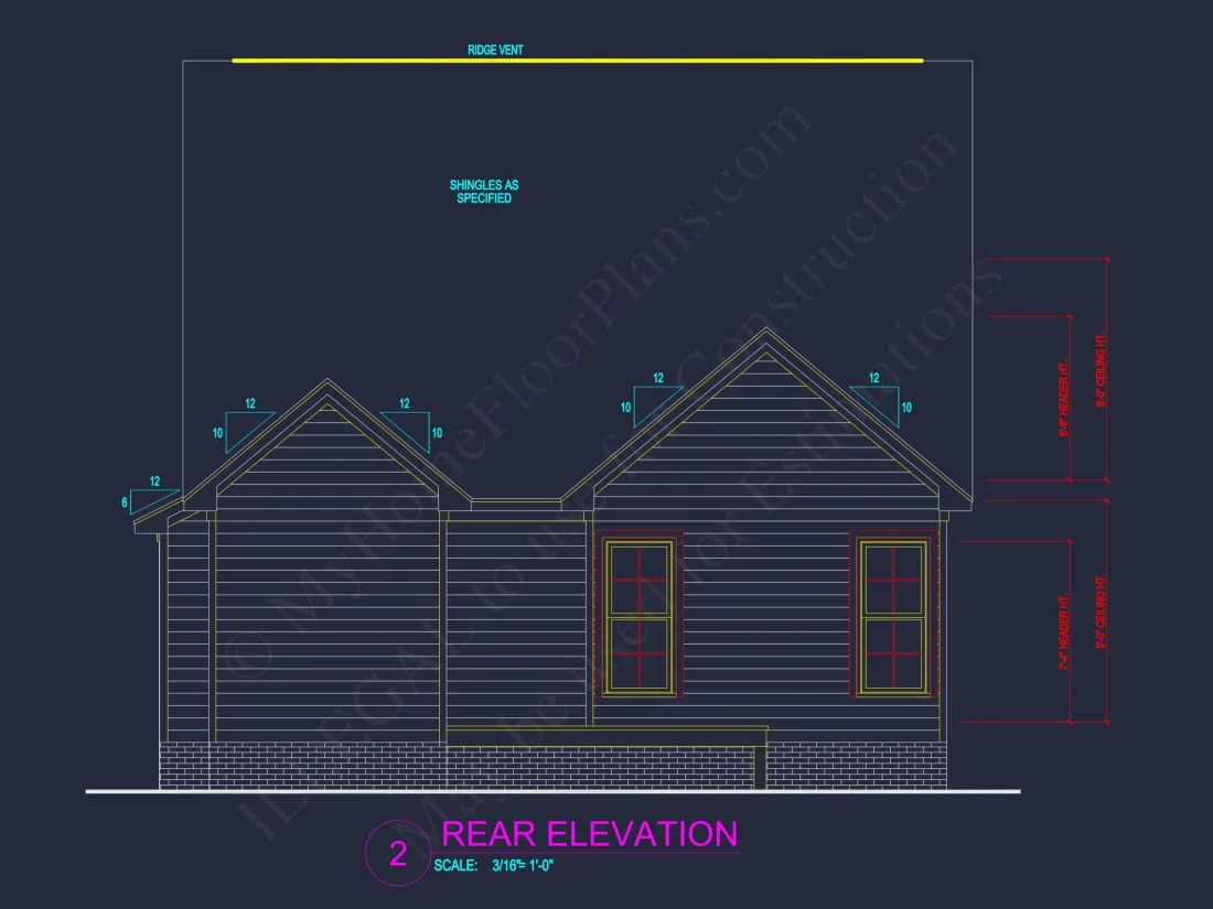 Modern Craftsman house Plan with Spacious Floor Blueprint