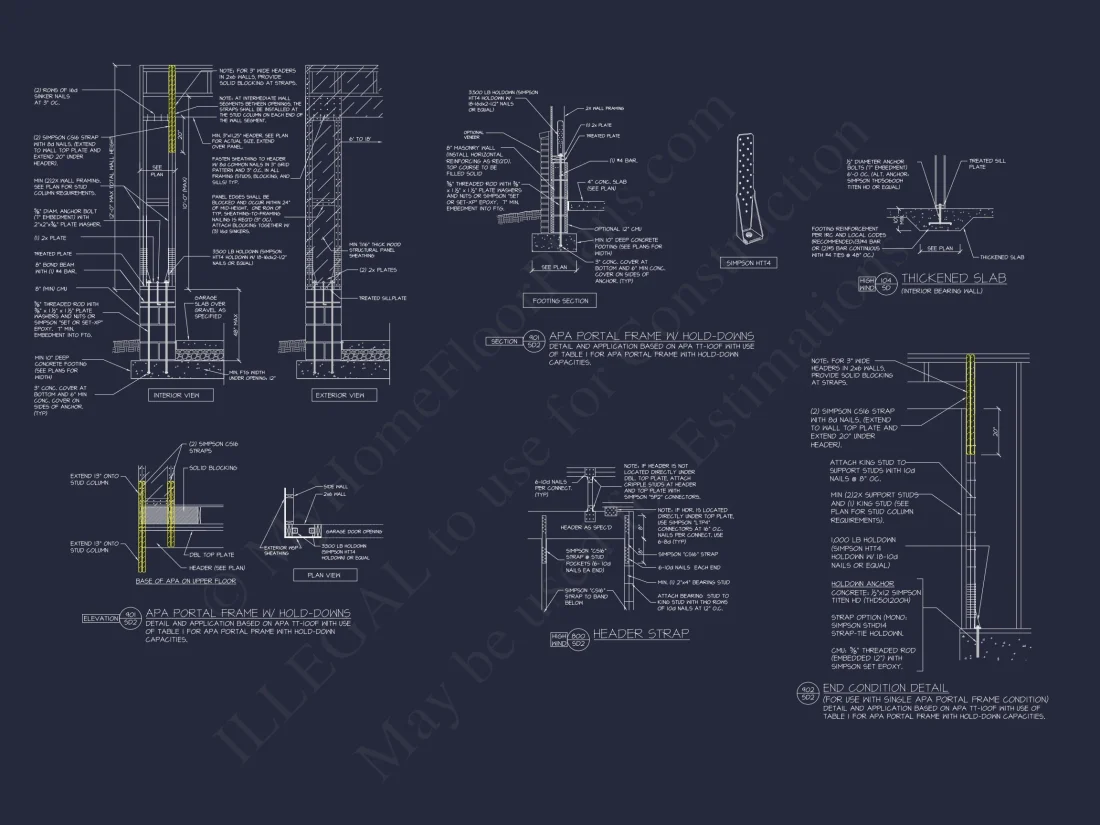Modern Southern house Plan with Detailed CAD Architecture