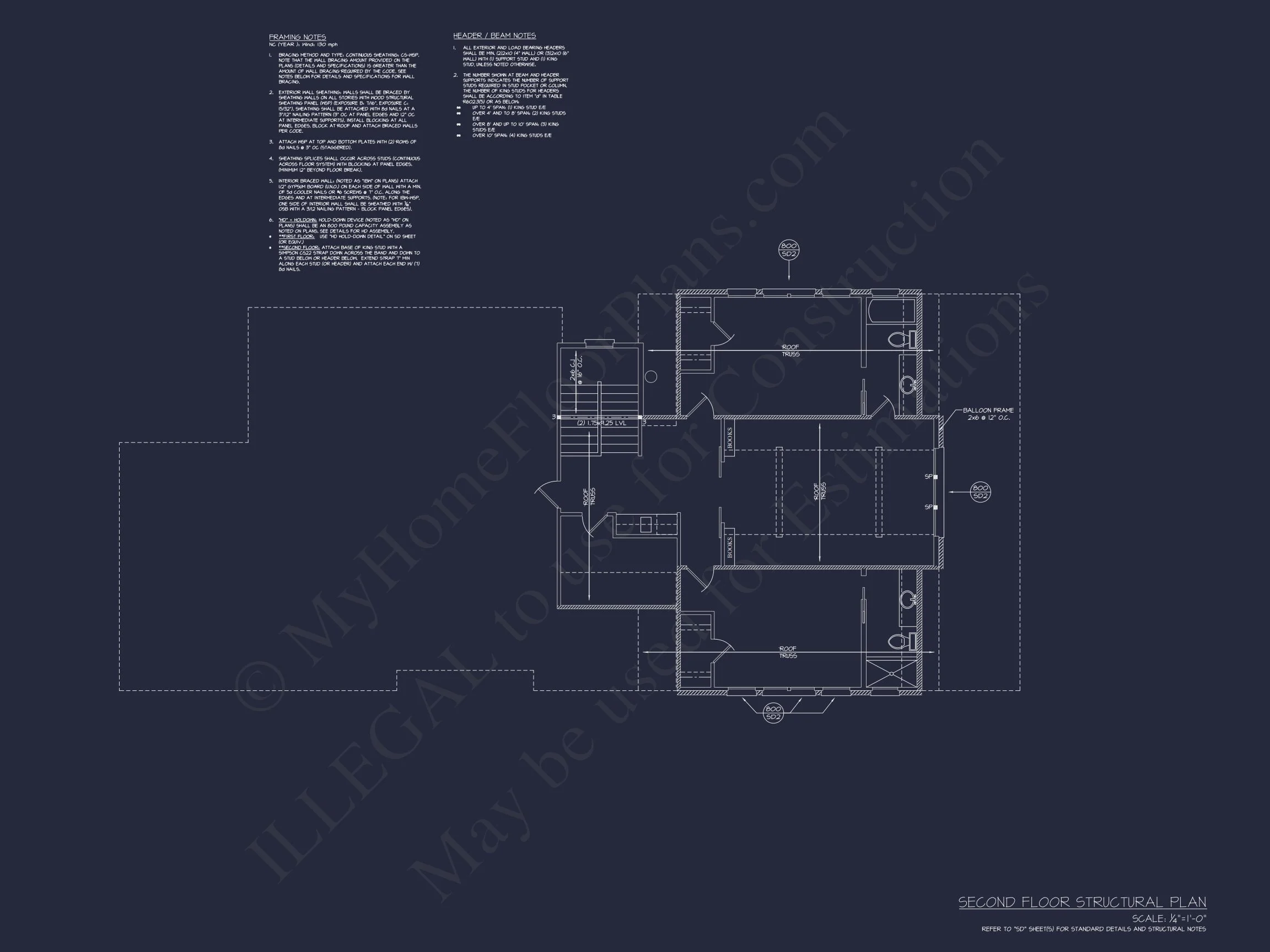 17-2080 HOUSE PLAN - Modern Farmhouse Plan - 3-Bed, 2.5-Bath, 2,150 SF 15 Modern Southern house Plan with Detailed CAD Architecture