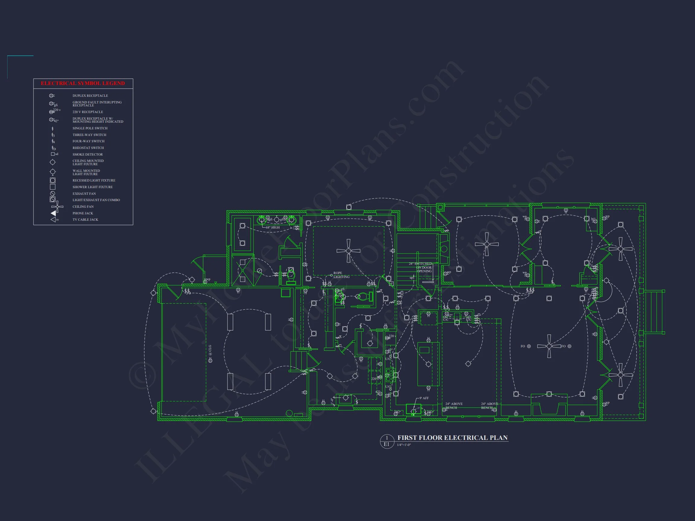 17-2080 HOUSE PLAN - Modern Farmhouse Plan - 3-Bed, 2.5-Bath, 2,150 SF 10 Modern Southern house Plan with Detailed CAD Architecture