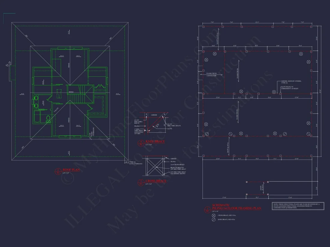 Charming 2-Story Cottage house Plan with 3 Bedrooms & CAD Designs