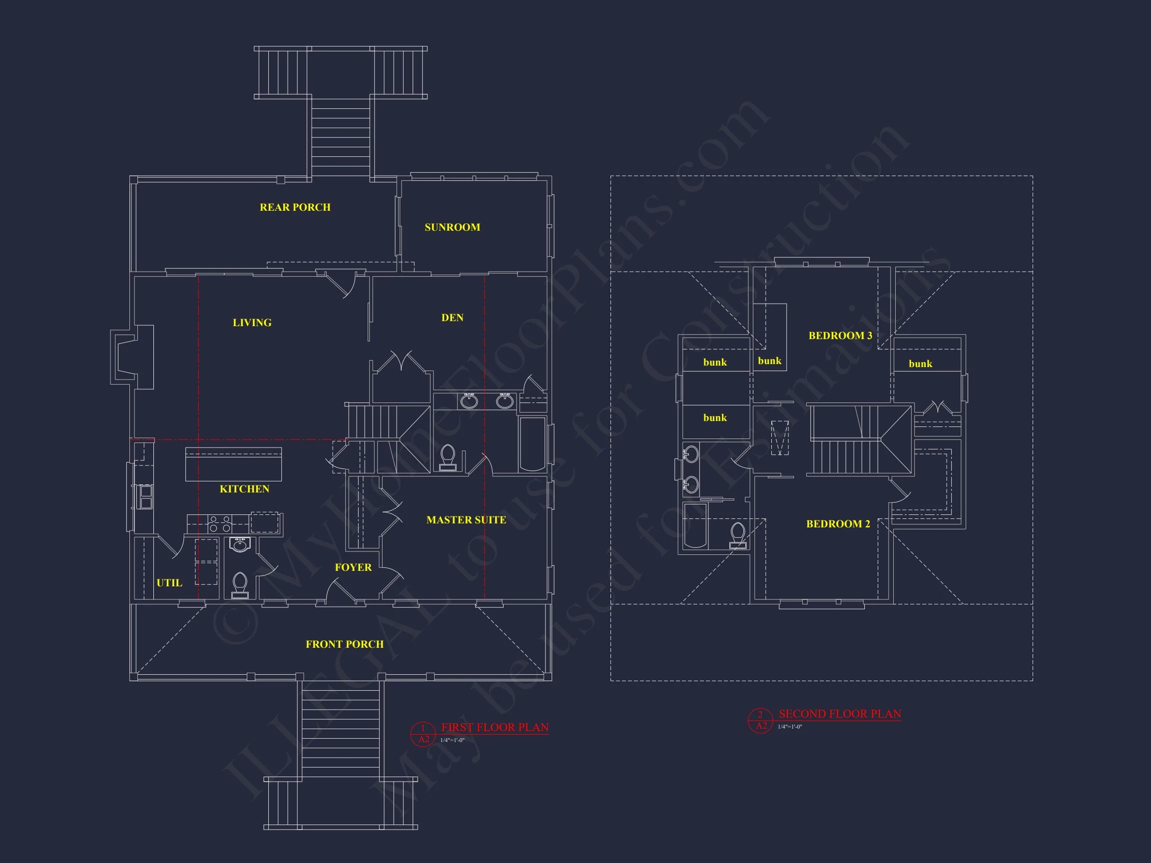 Charming 2-Story Cottage house Plan with 3 Bedrooms & CAD Designs