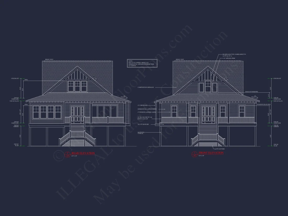 Charming 2-Story Cottage house Plan with 3 Bedrooms & CAD Designs