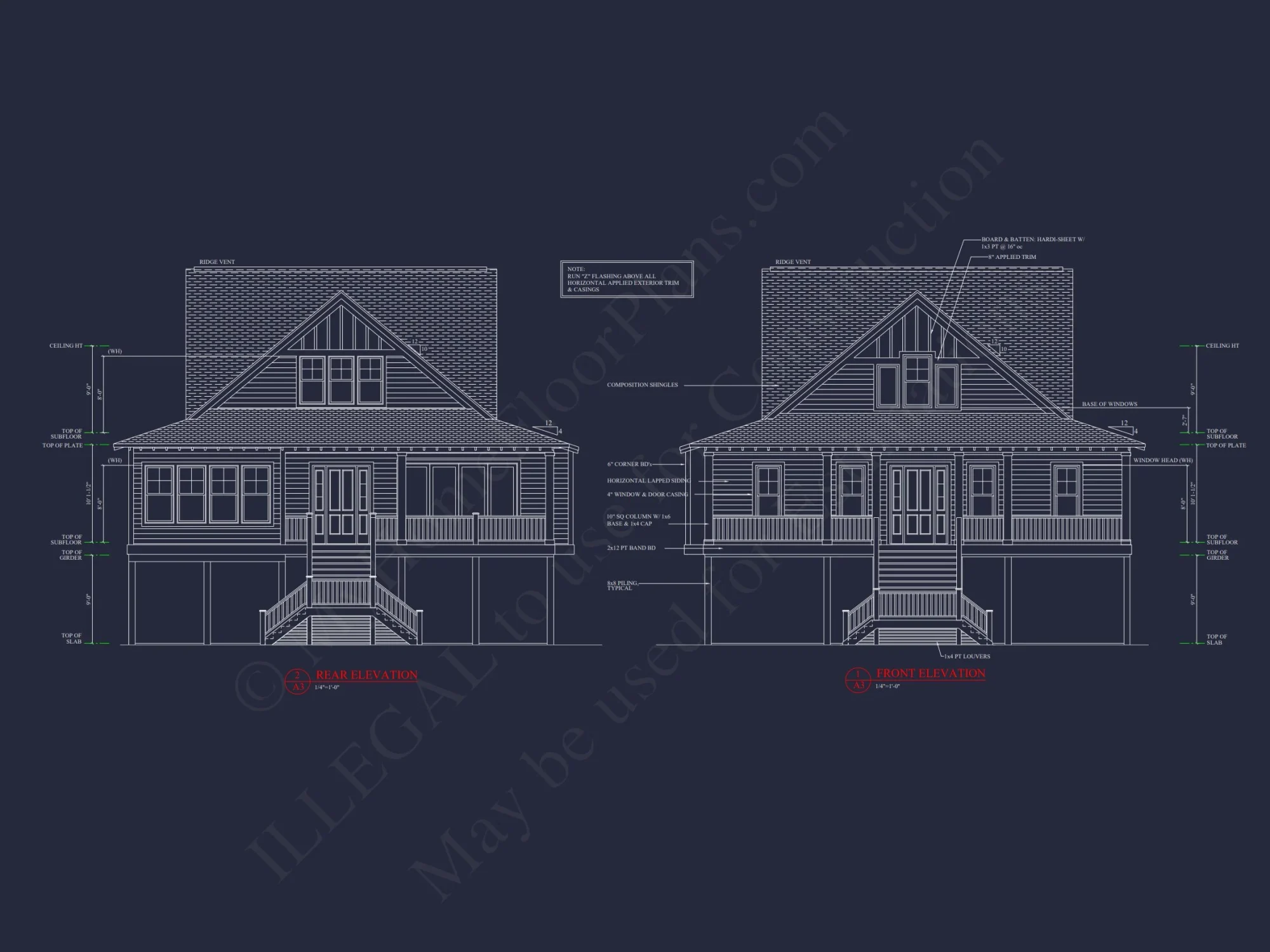 Charming 2-Story Cottage house Plan with 3 Bedrooms & CAD Designs