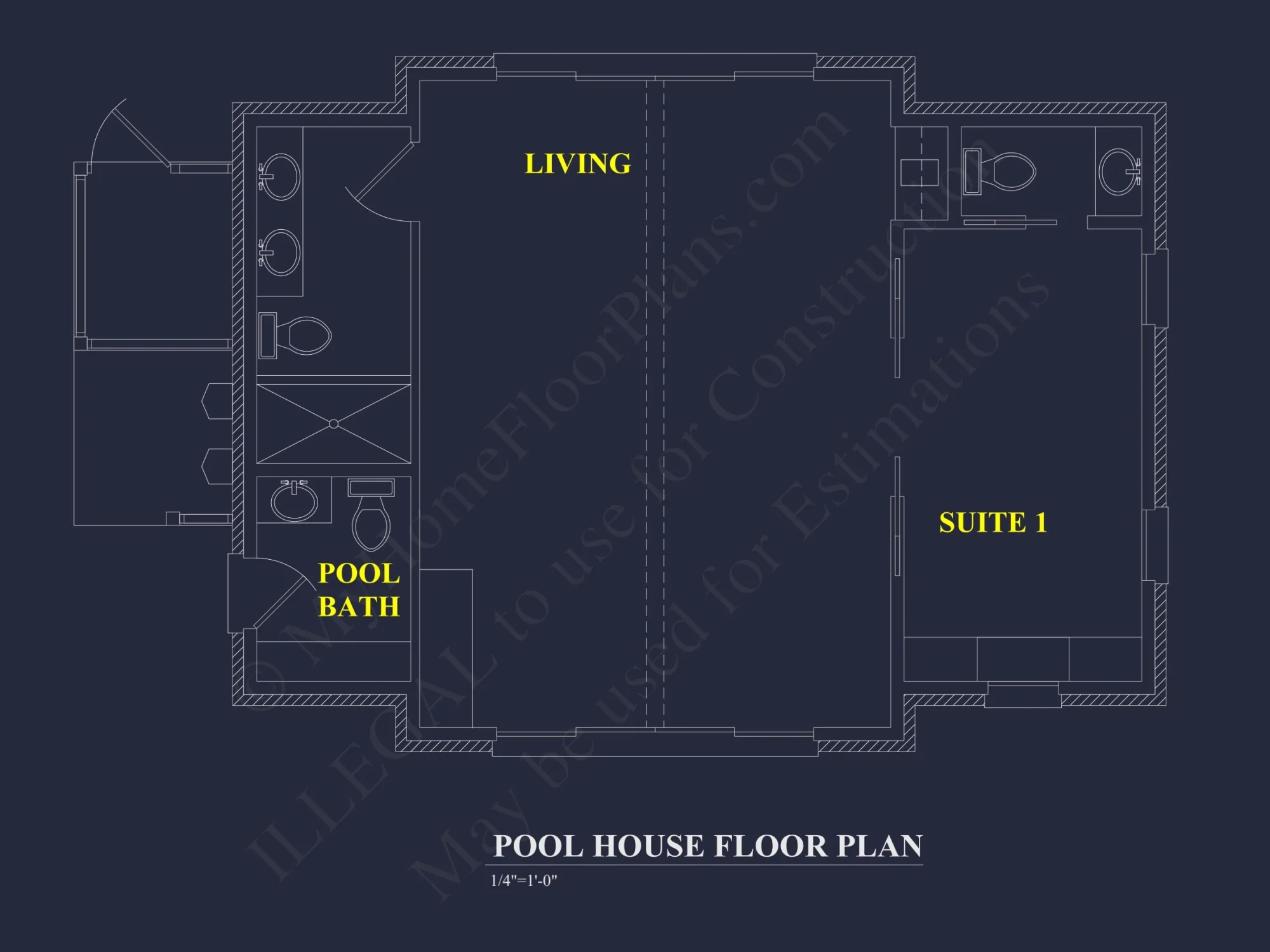 Garage with Living Space – house Plan Blueprint for Designers