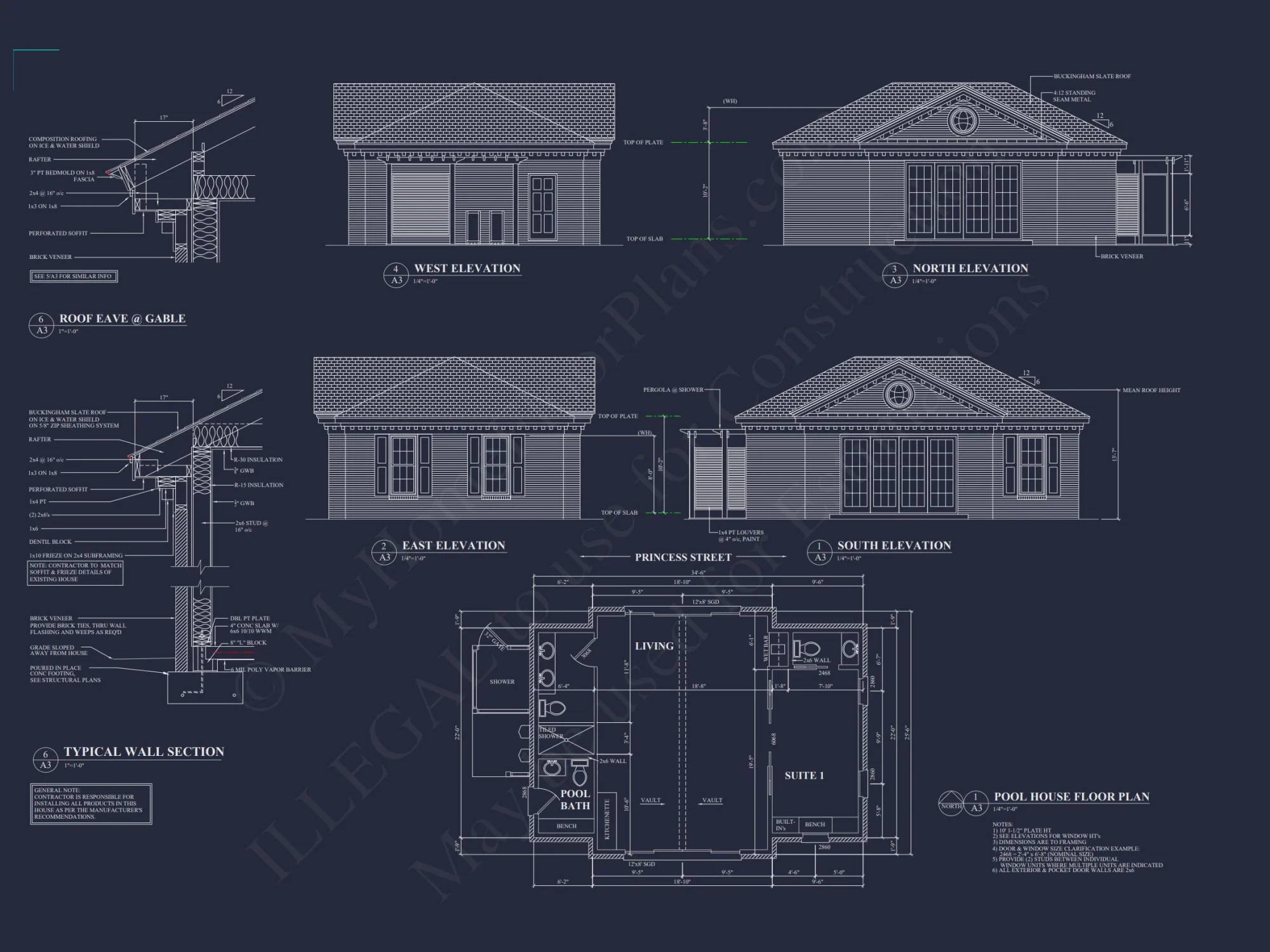 Garage with Living Space – house Plan Blueprint for Designers