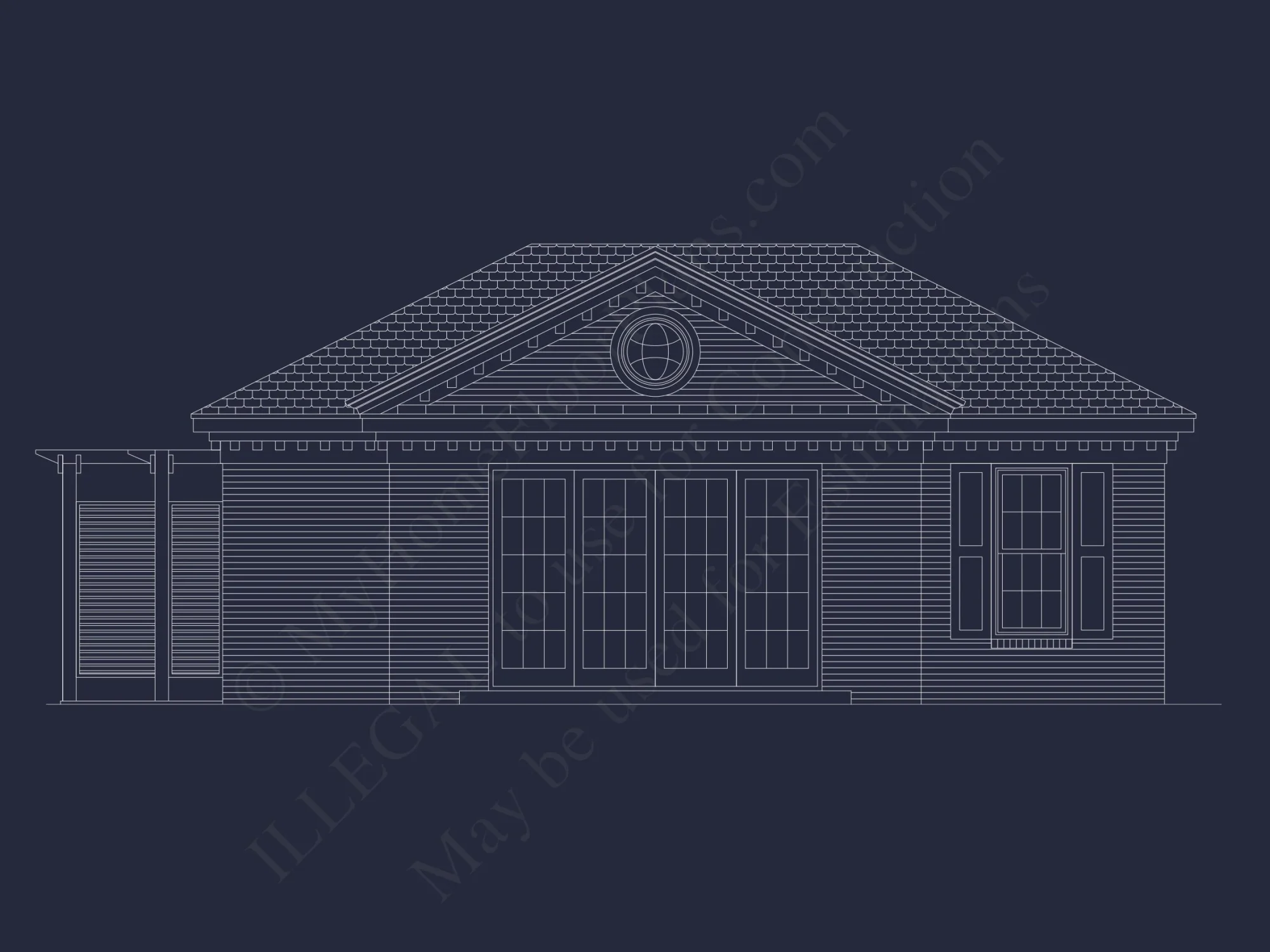 Garage with Living Space – house Plan Blueprint for Designers