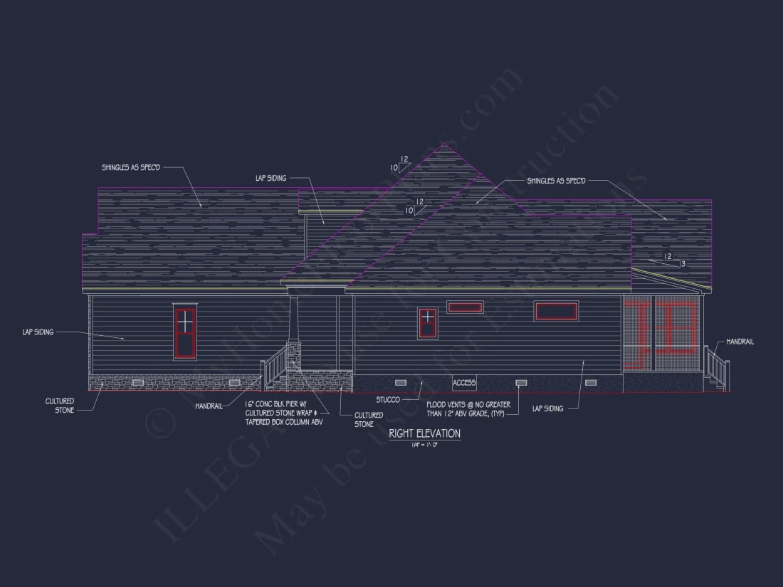 Modern Craftsman house Plan with Spacious Floor Designs