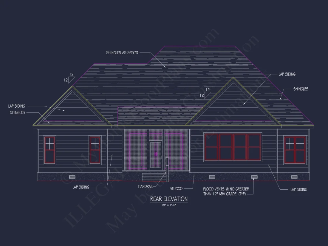 Modern Craftsman house Plan with Spacious Floor Designs