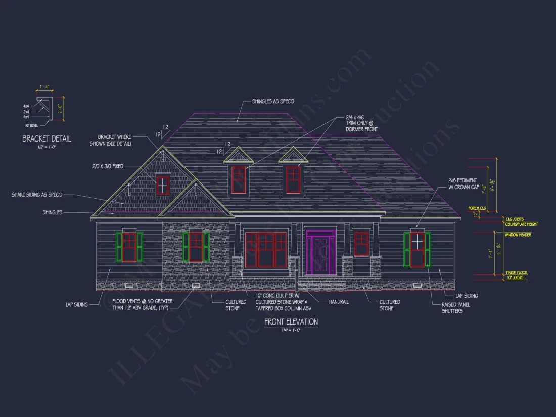Modern Craftsman house Plan with Spacious Floor Designs