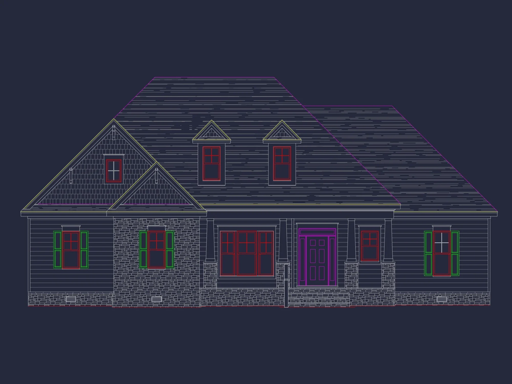 Modern Craftsman house Plan with Spacious Floor Designs