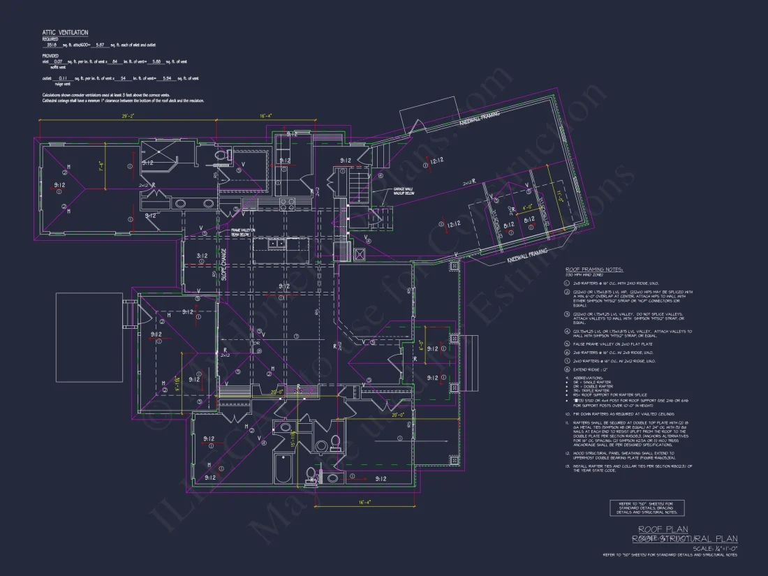 Traditional Craftsman house Plan with Bonus Room and Open Floor Plan