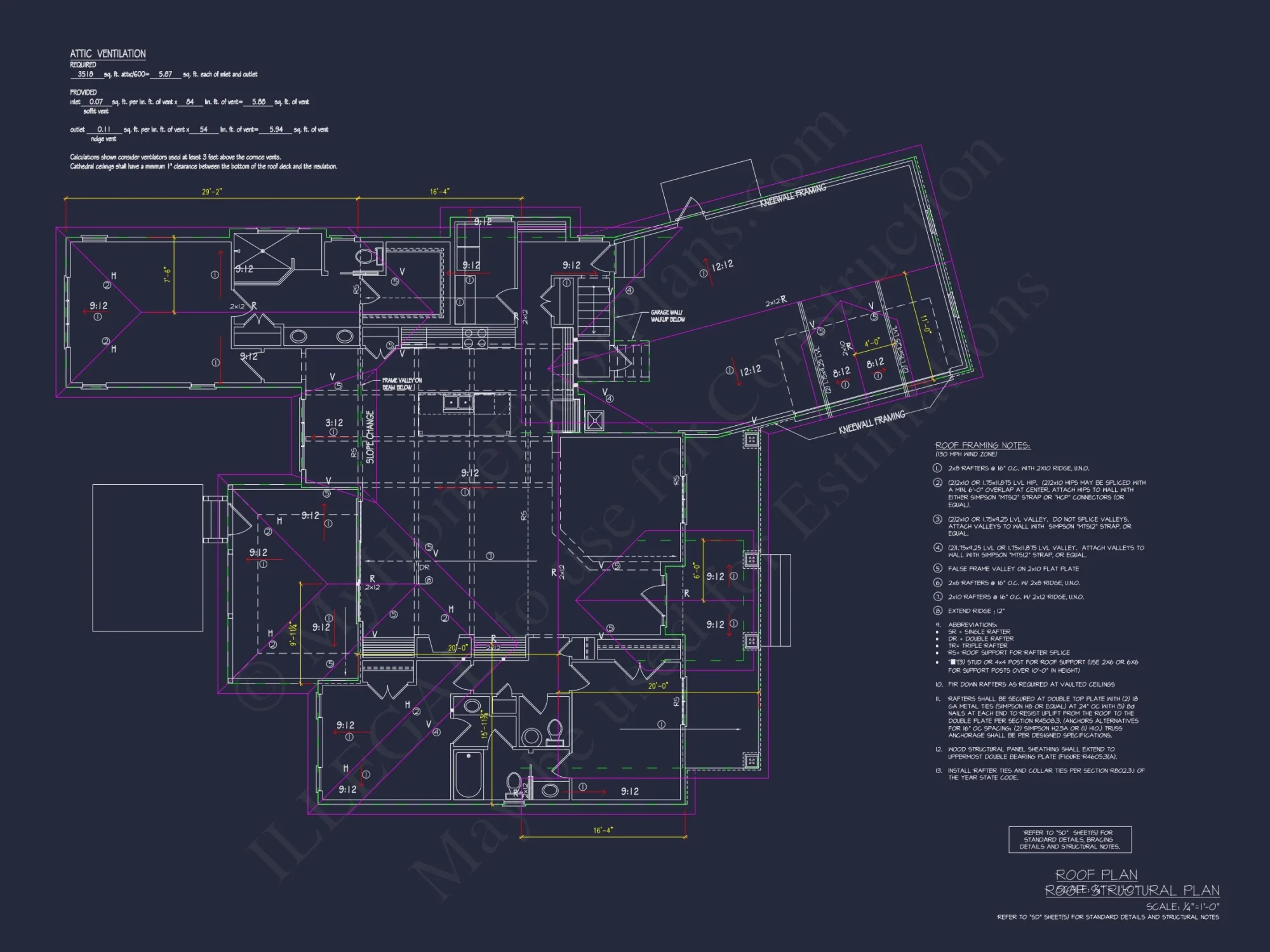 Traditional Craftsman house Plan with Bonus Room and Open Floor Plan