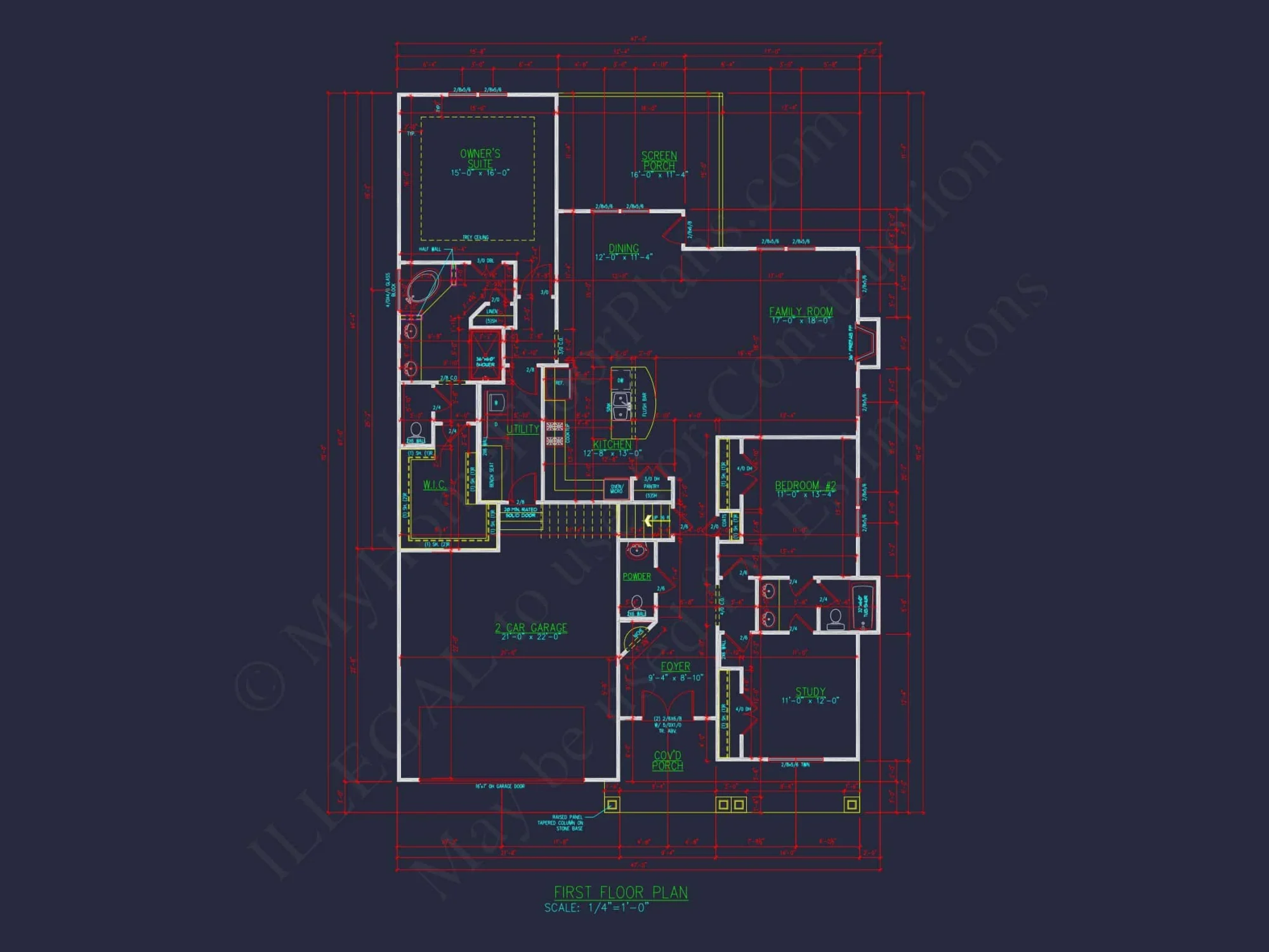 Charming Craftsman house Plan with 1.5 Floors and CAD Designs