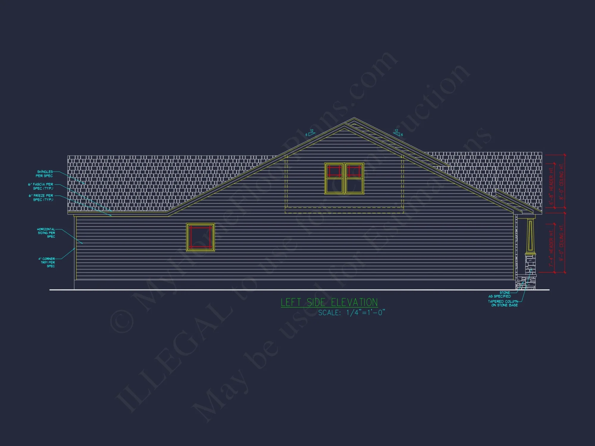 Charming Craftsman house Plan with 1.5 Floors and CAD Designs