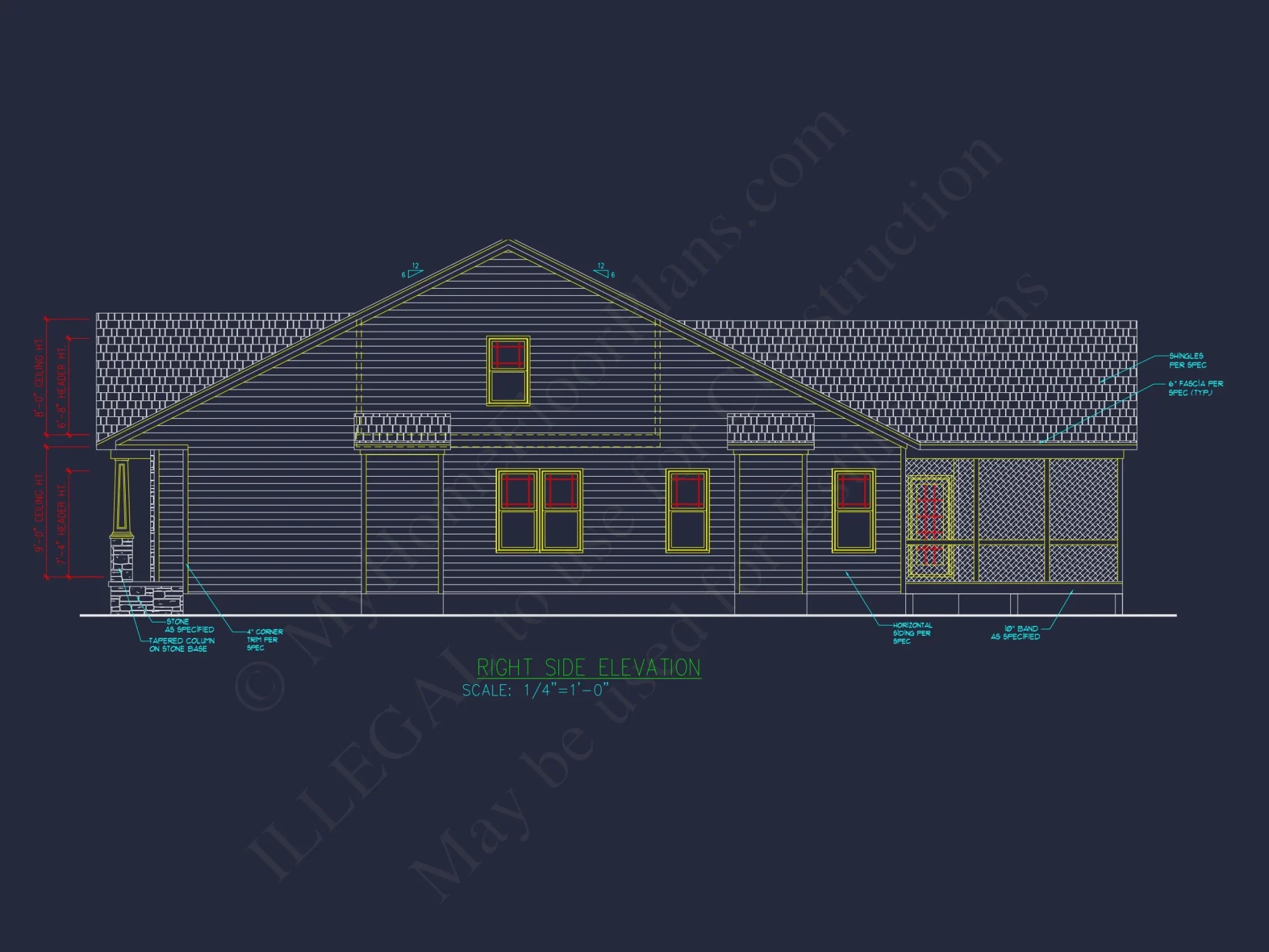 Charming Craftsman house Plan with 1.5 Floors and CAD Designs