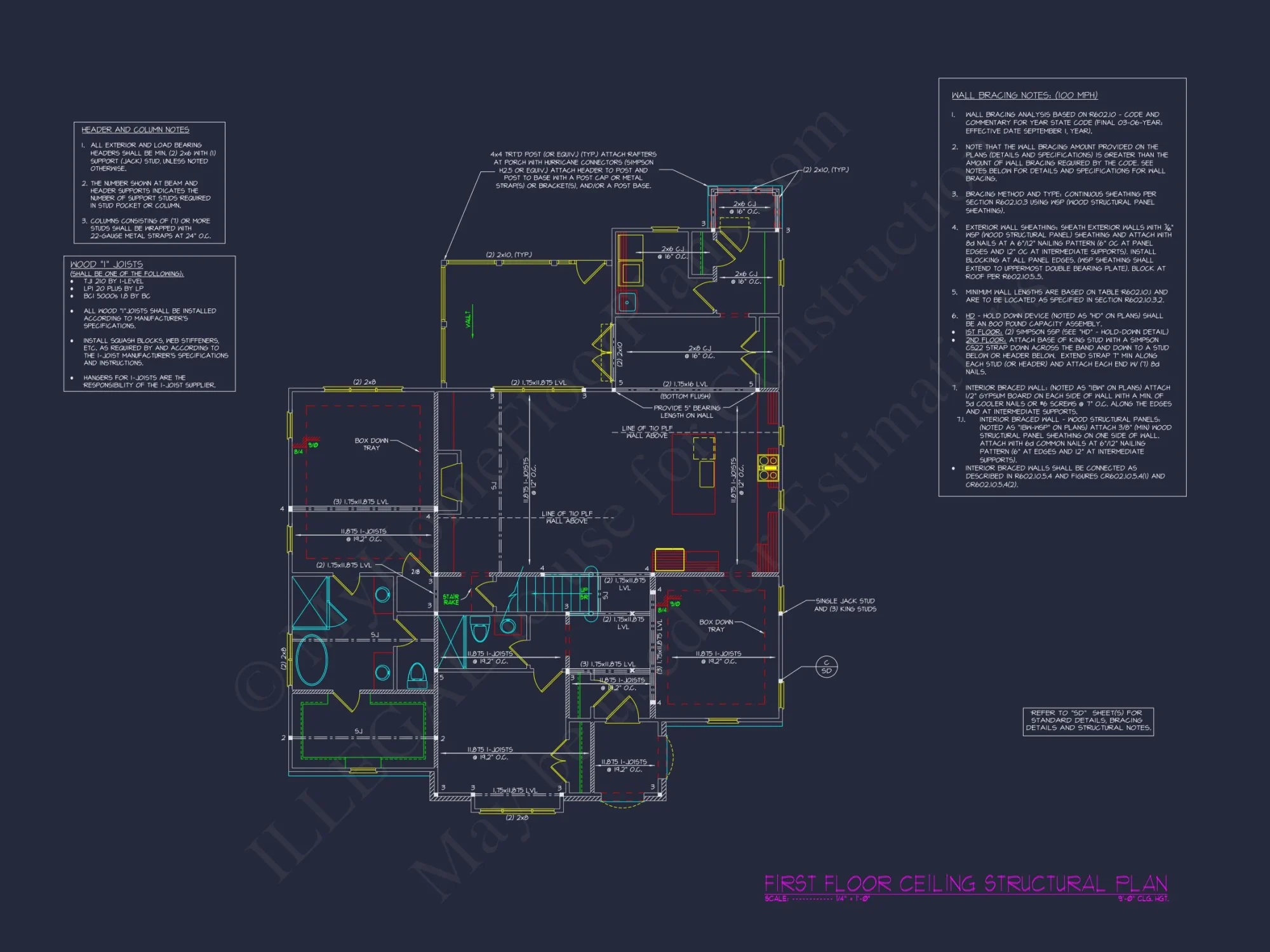 Craftsman house Floor Plan with Spacious Design and CAD Blueprints