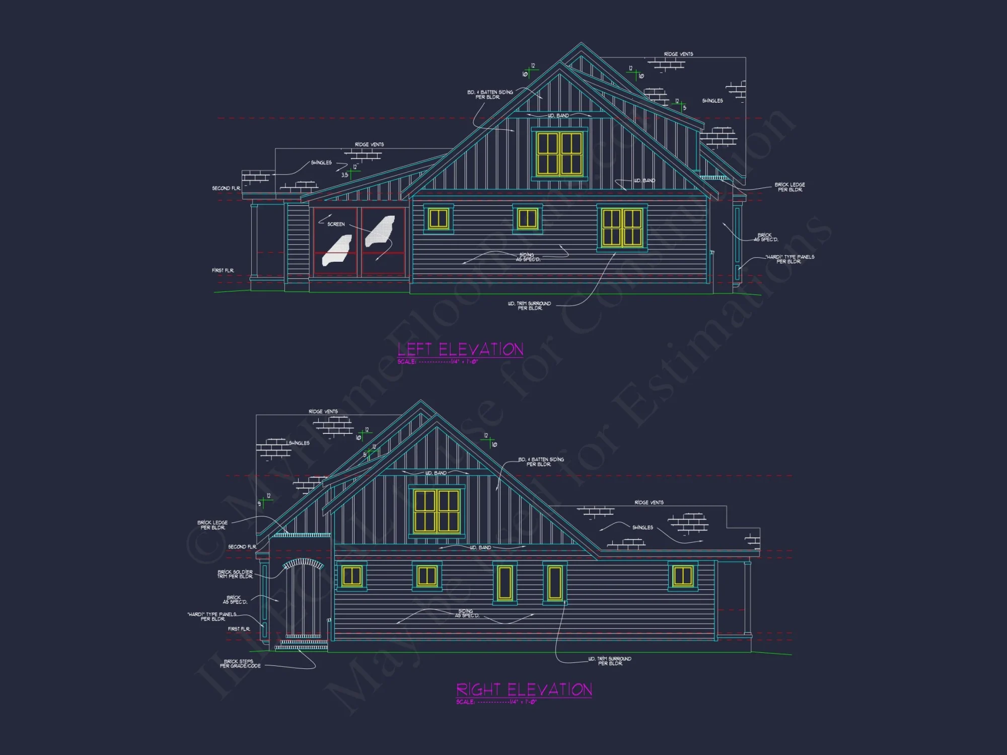 Craftsman house Floor Plan with Spacious Design and CAD Blueprints