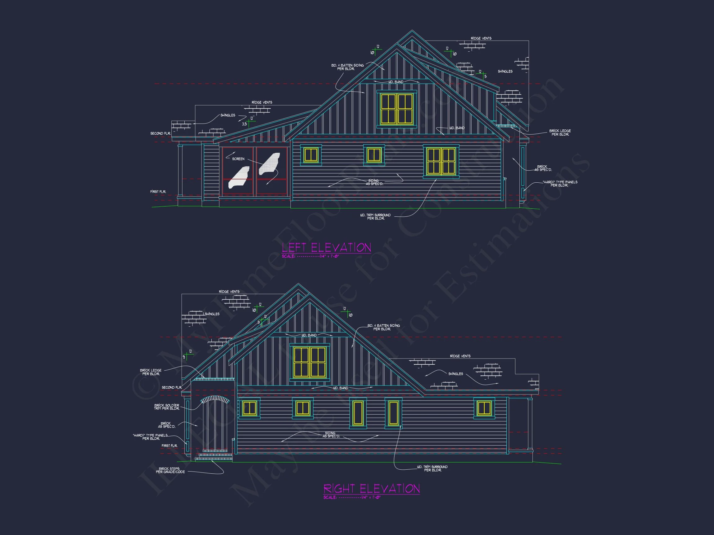 Craftsman house Floor Plan with Spacious Design and CAD Blueprints