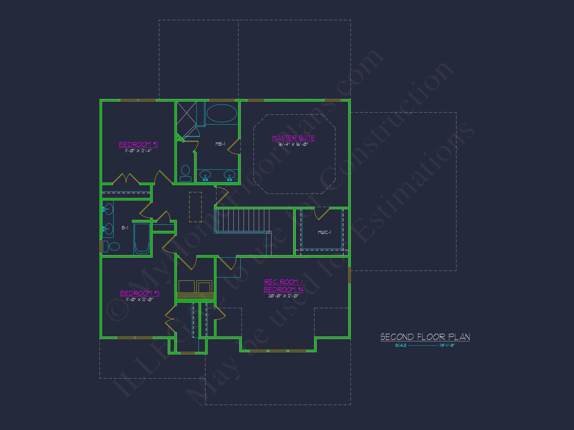 Craftsman house Design Plan with 3 Bedrooms & CAD Blueprints