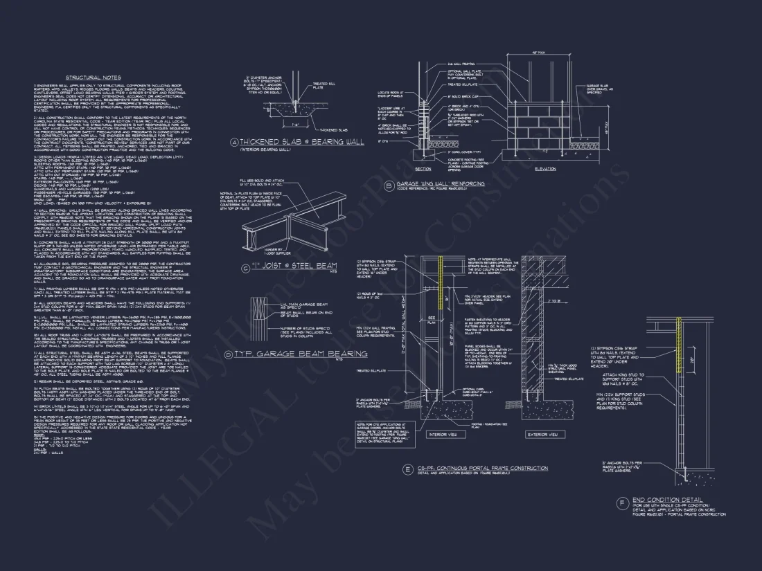 Craftsman house Design Plan with 3 Bedrooms & CAD Blueprints