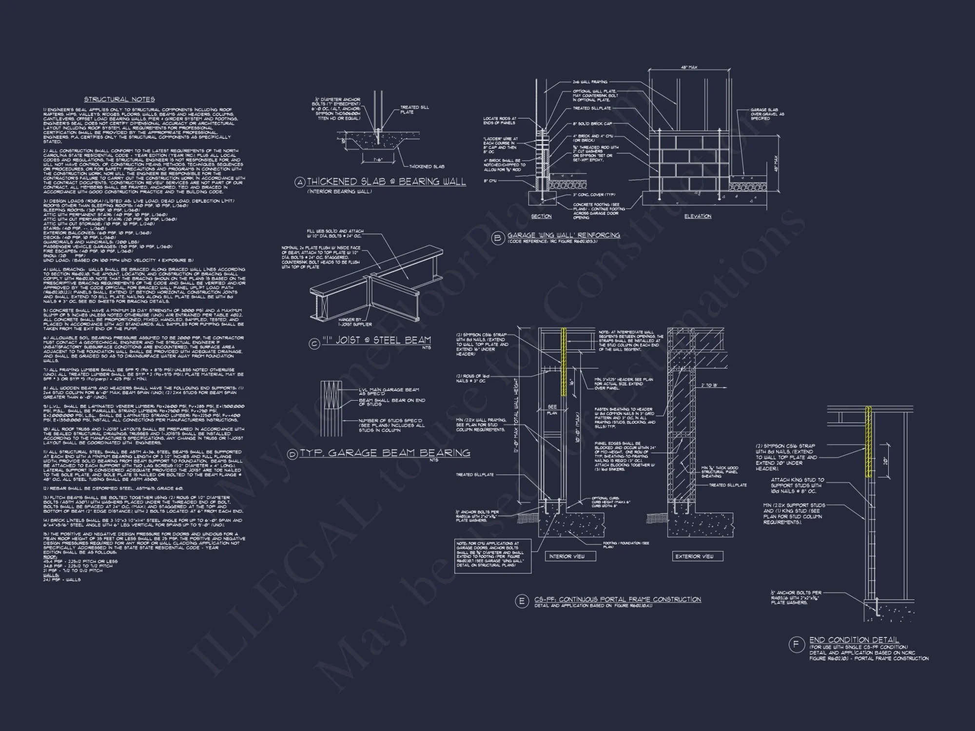 Craftsman house Design Plan with 3 Bedrooms & CAD Blueprints