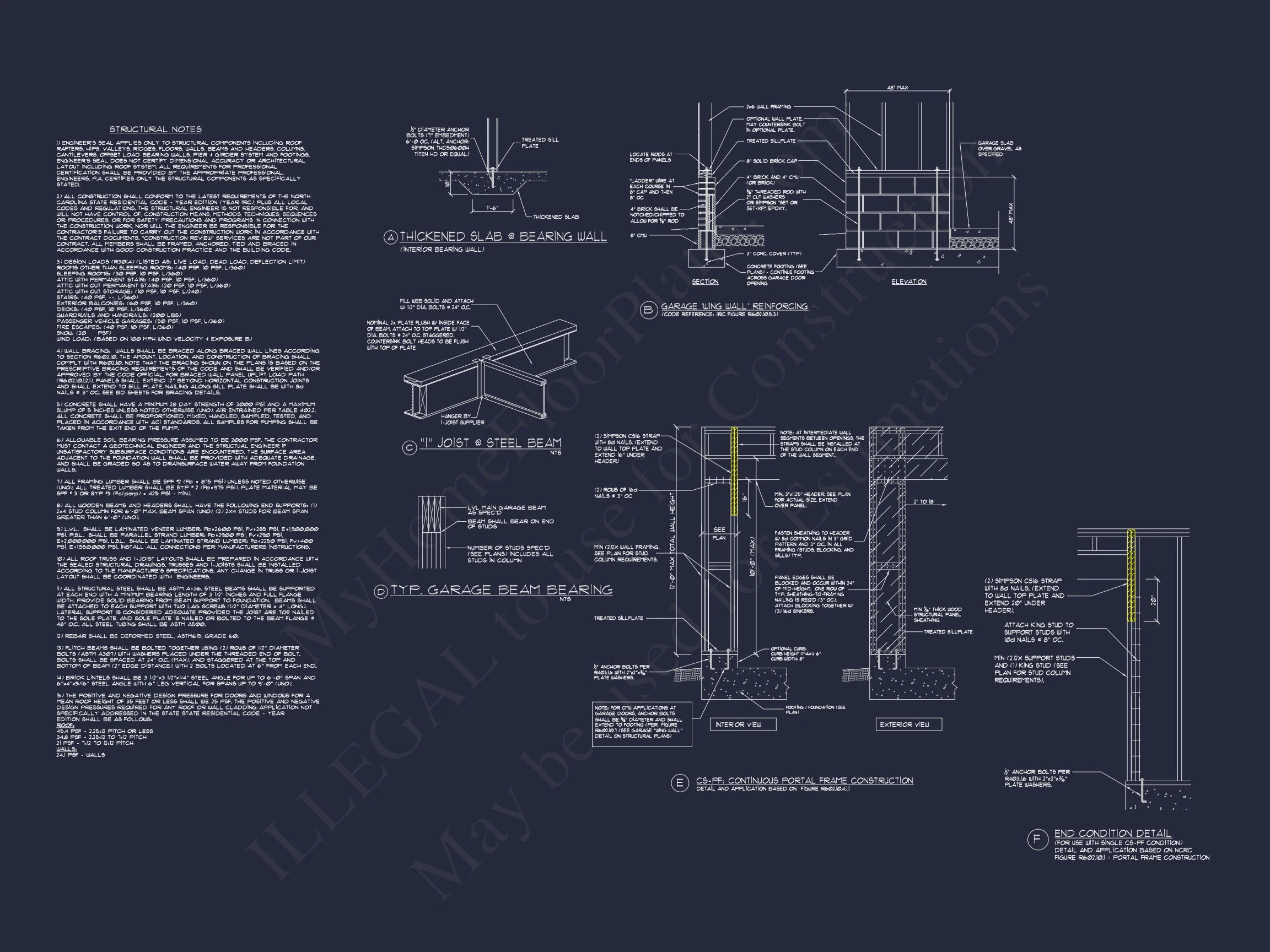 Craftsman house Design Plan with 3 Bedrooms & CAD Blueprints