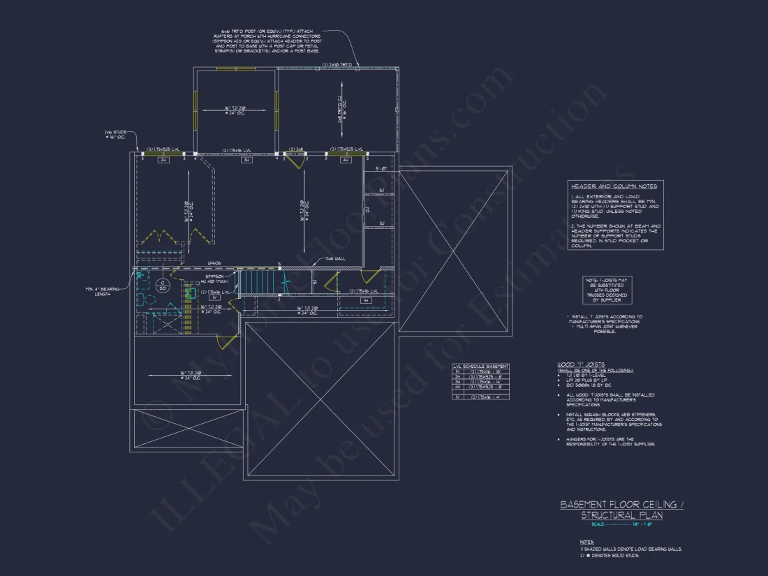 Craftsman house Design Plan with 3 Bedrooms & CAD Blueprints