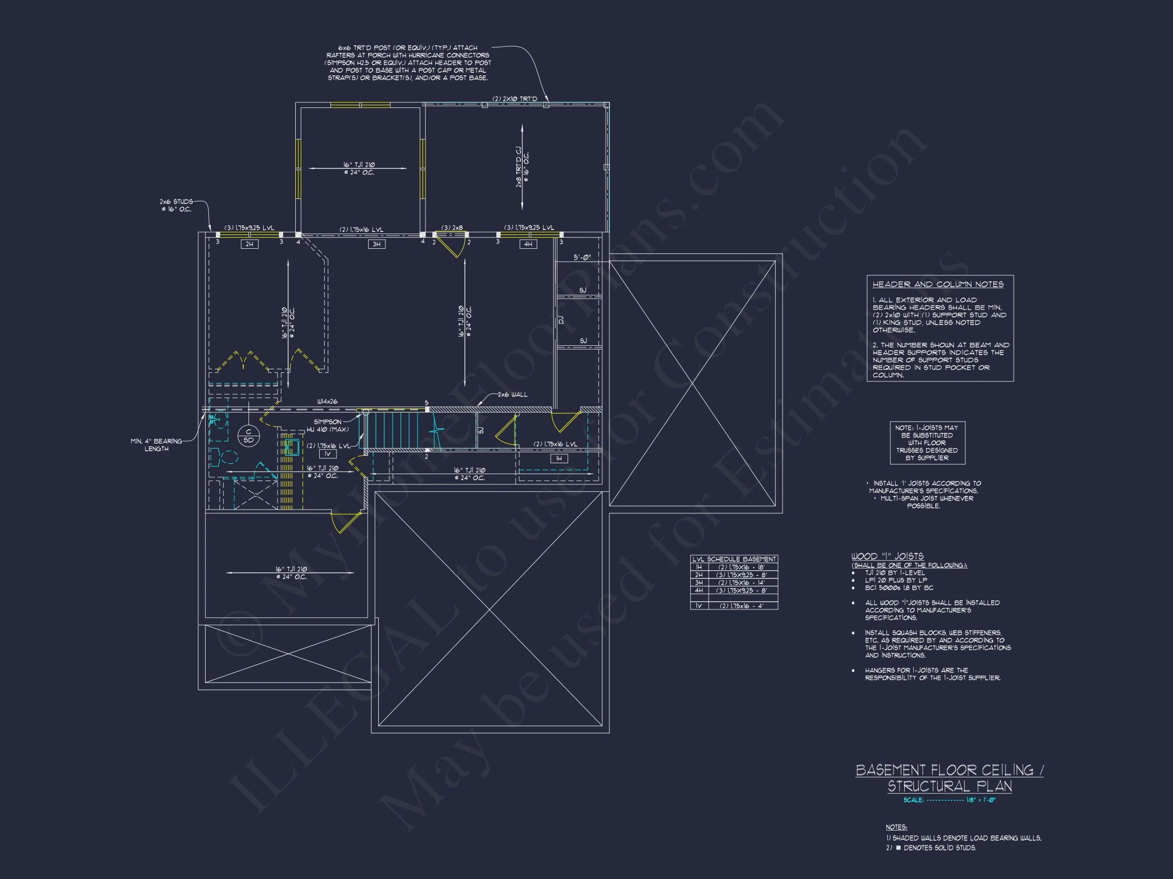 Craftsman house Design Plan with 3 Bedrooms & CAD Blueprints